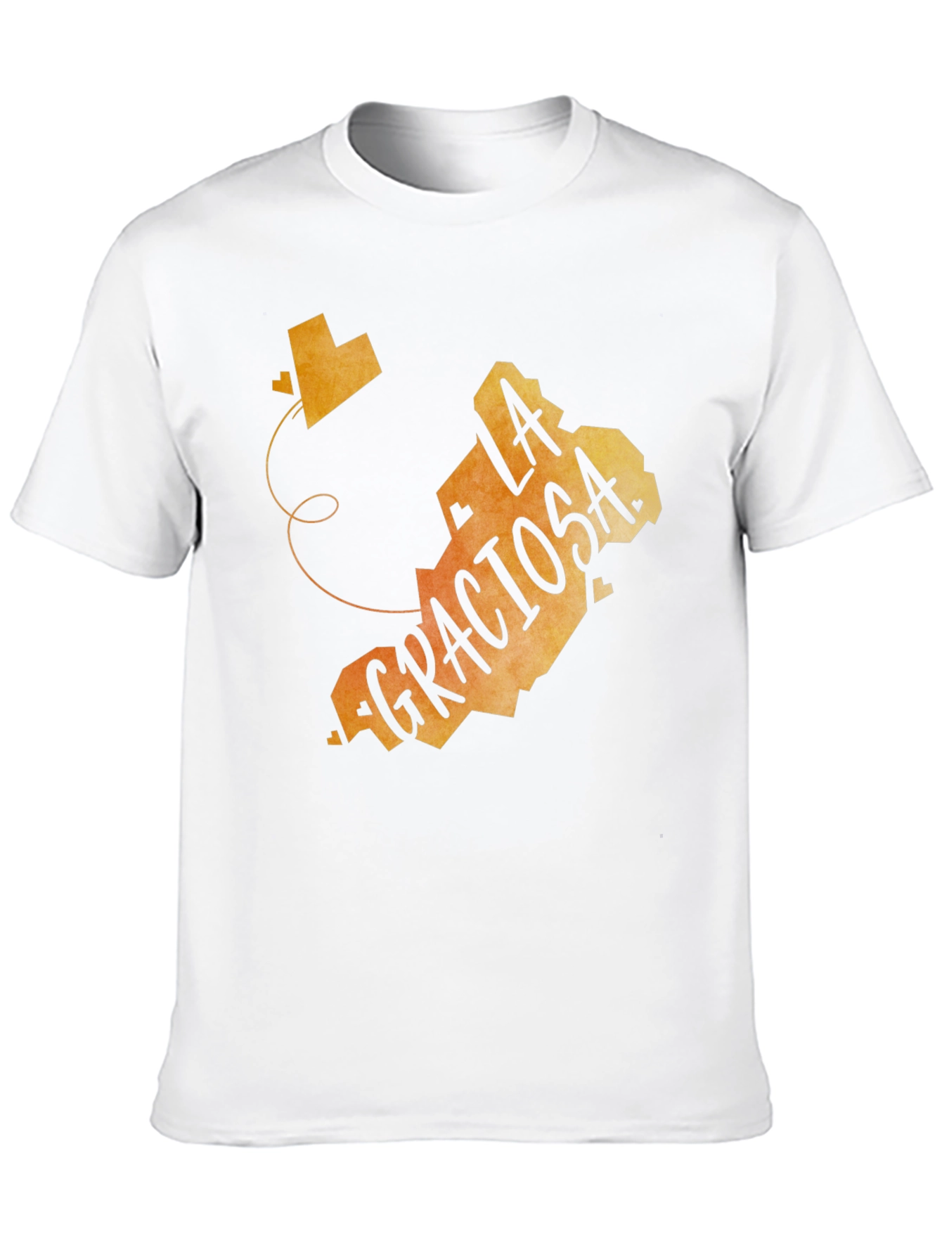 La Graciosa Island Graphic Tee - Black Crewneck T-Shirt