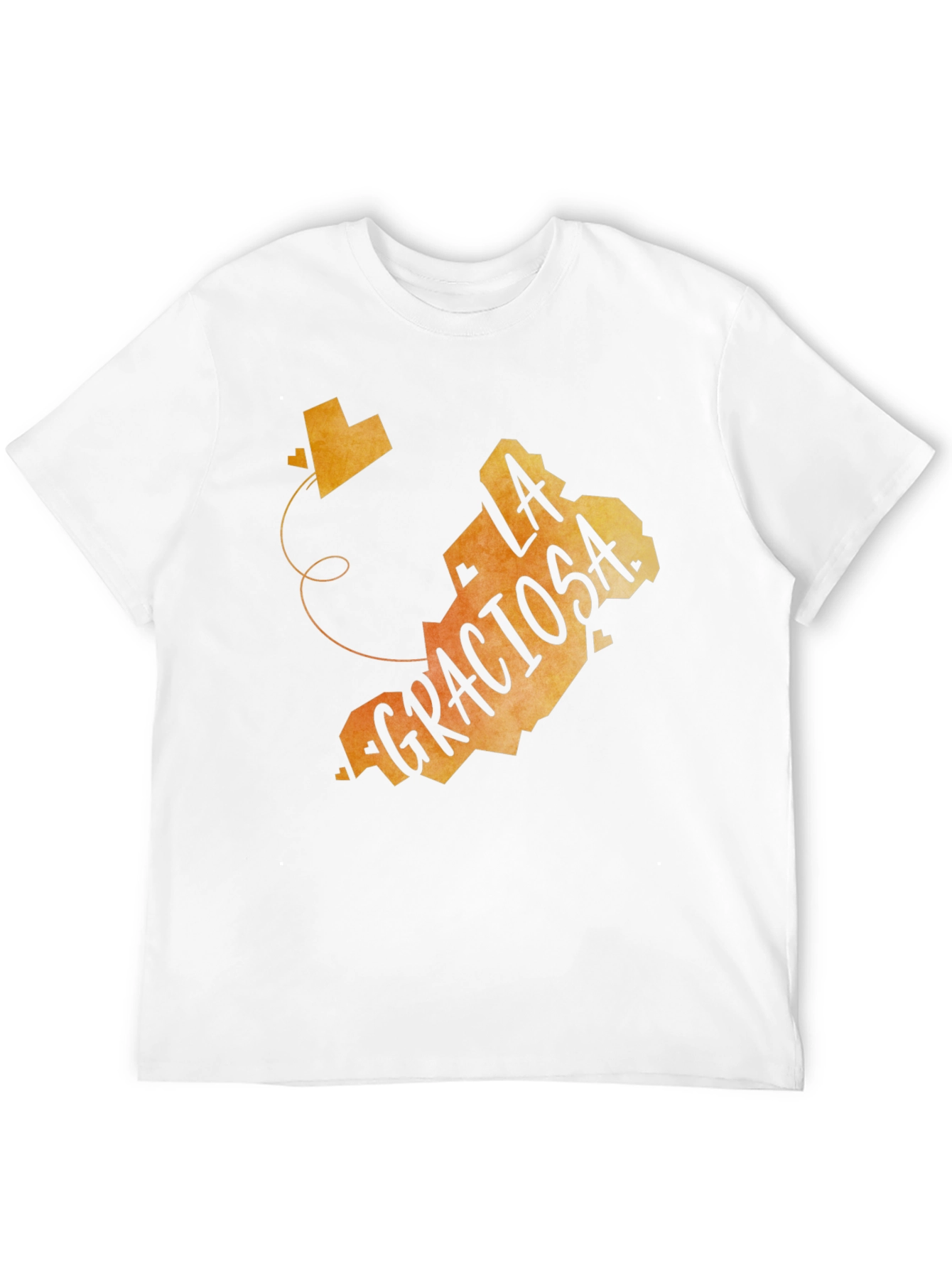 La Graciosa Island Graphic Tee - Black Crewneck T-Shirt