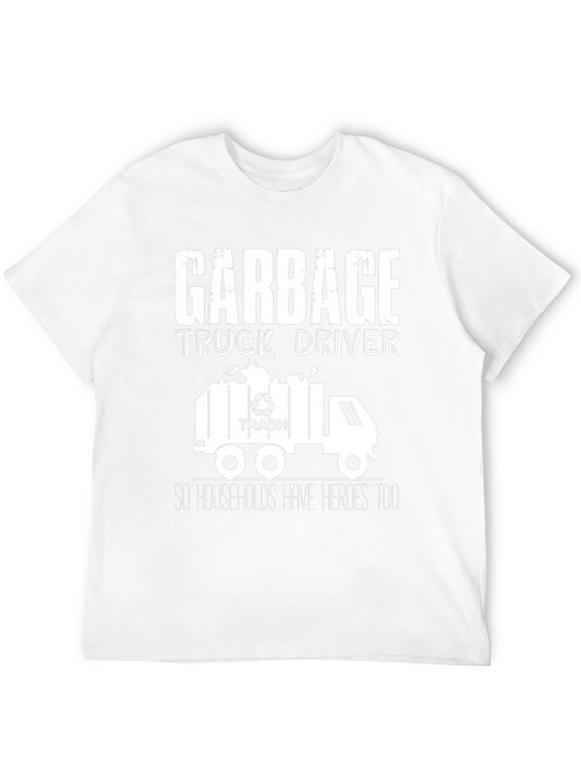Garbage Truck Driver Hero T-Shirt - Black