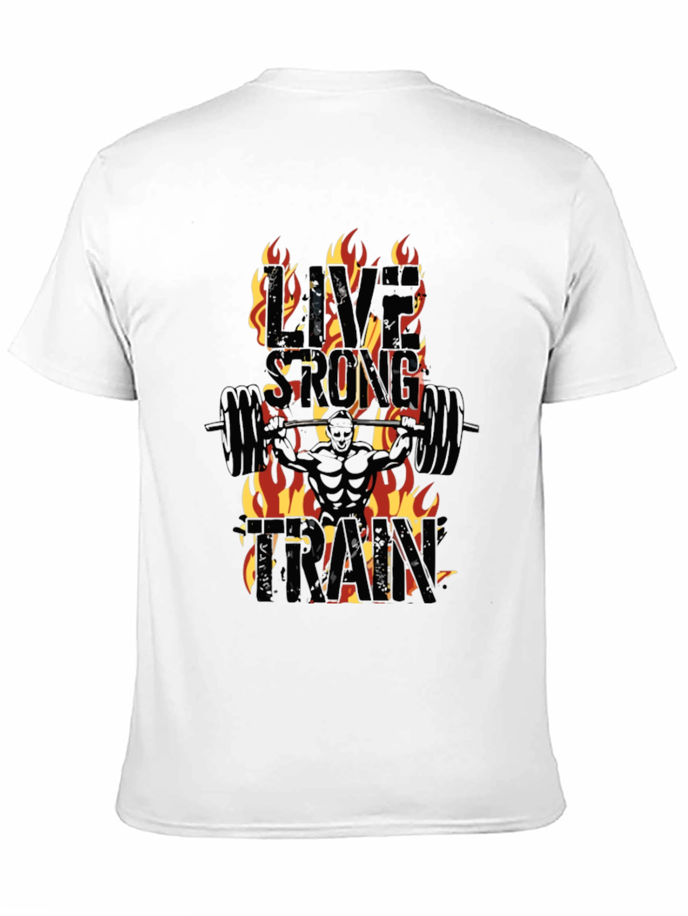 Live Strong Train Black T-Shirt