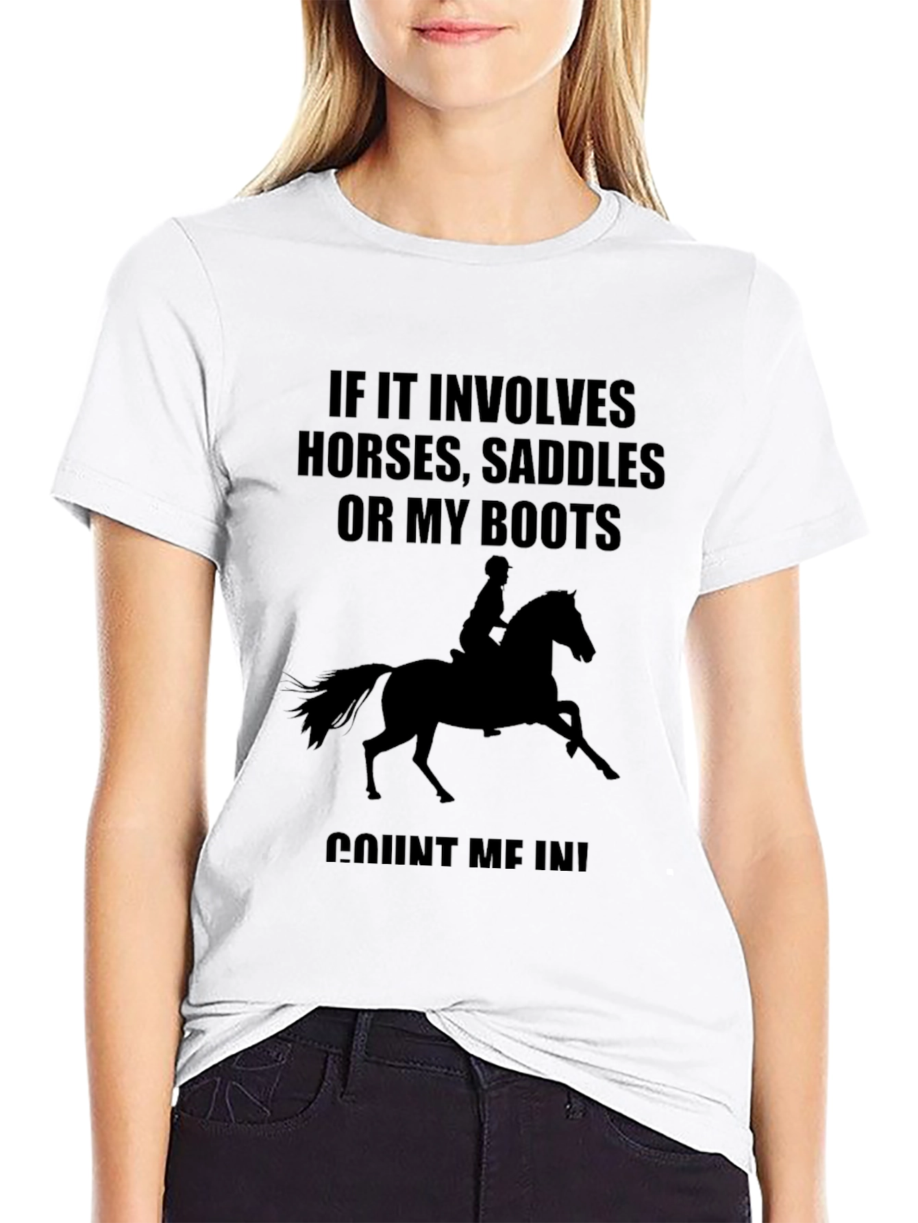 Horse Lover T-Shirt - Horses Saddles Boots