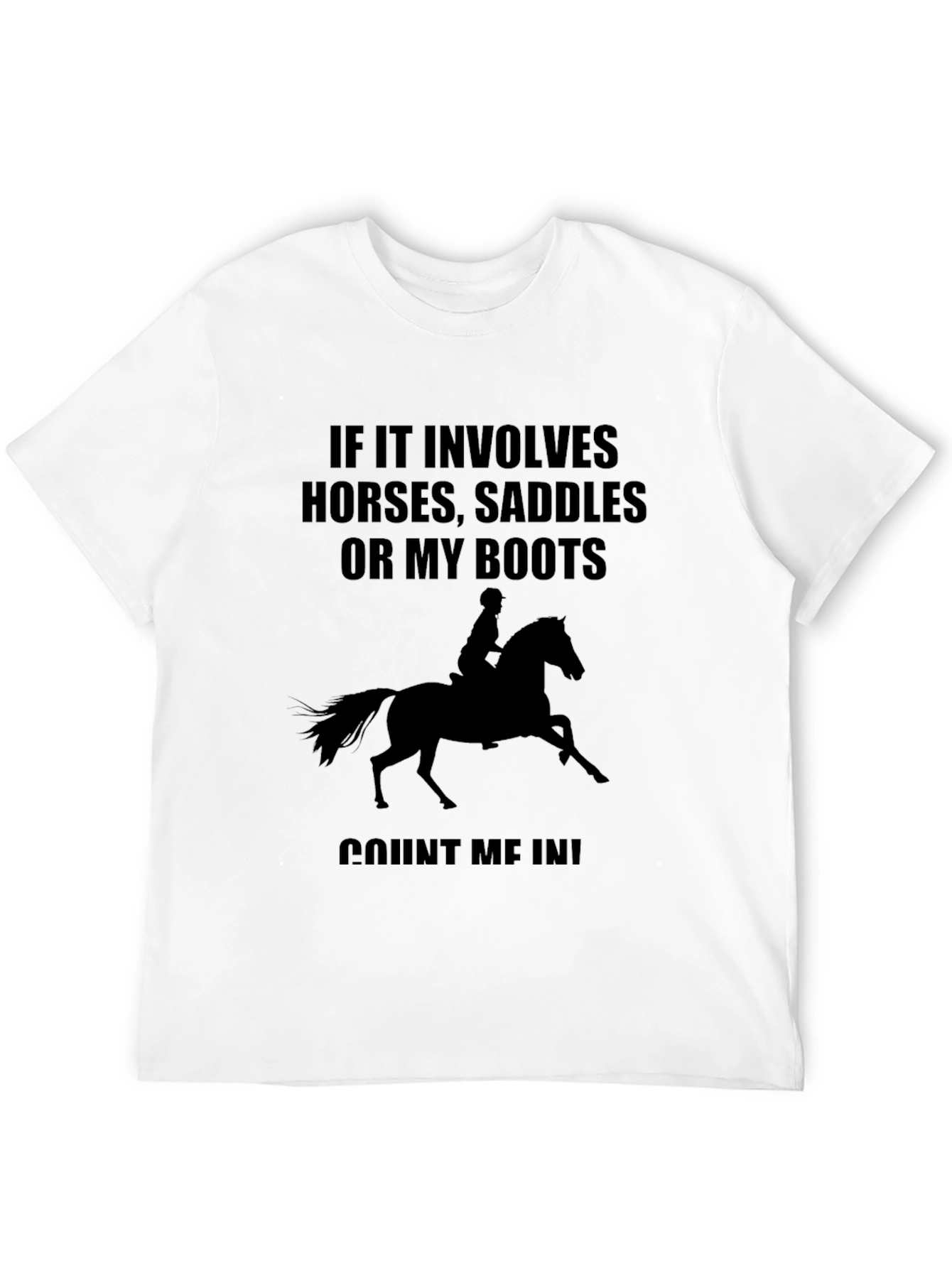 Horse Lover T-Shirt - Horses Saddles Boots