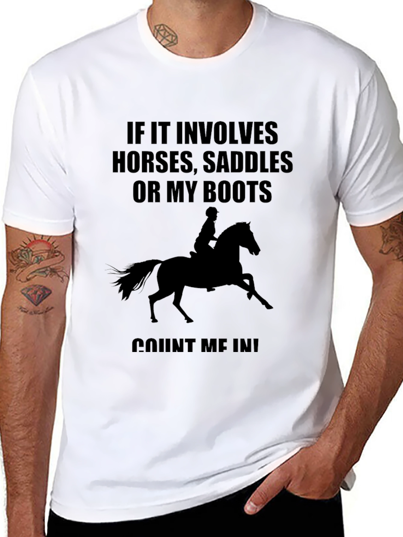 Horse Lover T-Shirt - Horses Saddles Boots