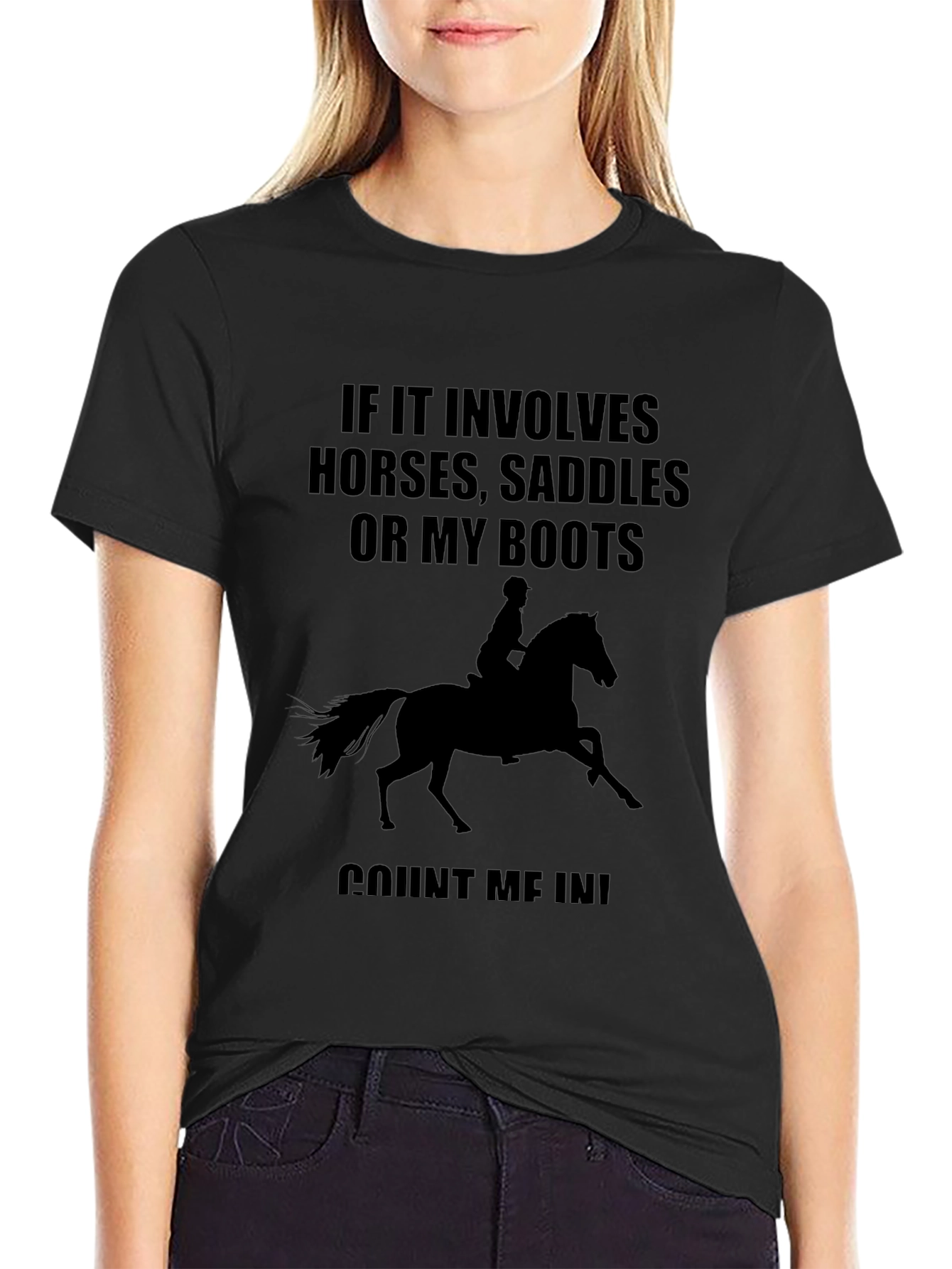 Horse Lover T-Shirt - Horses Saddles Boots