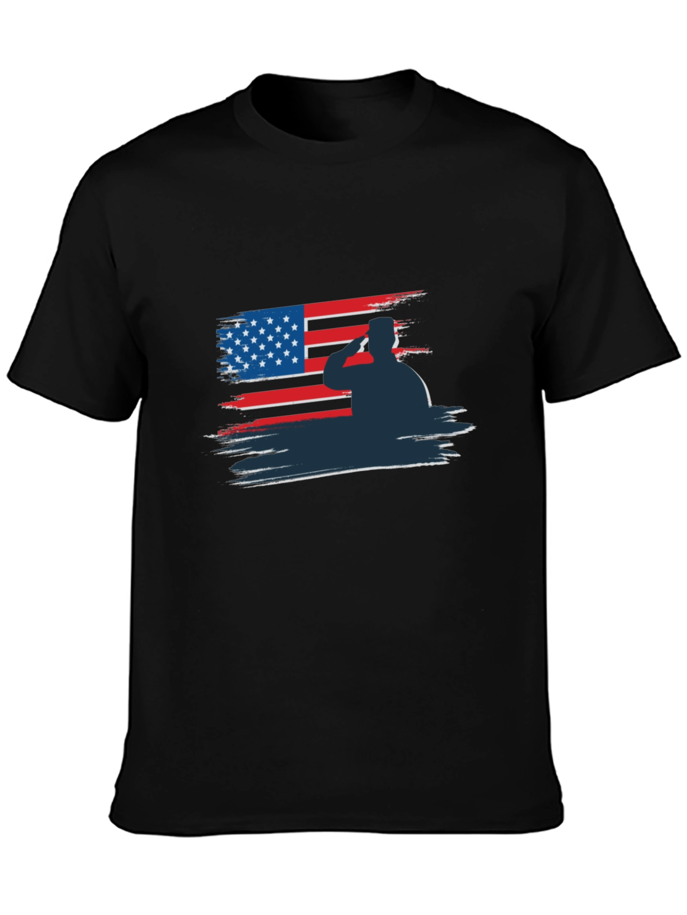 Patriotic Soldier Salute Graphic Tee