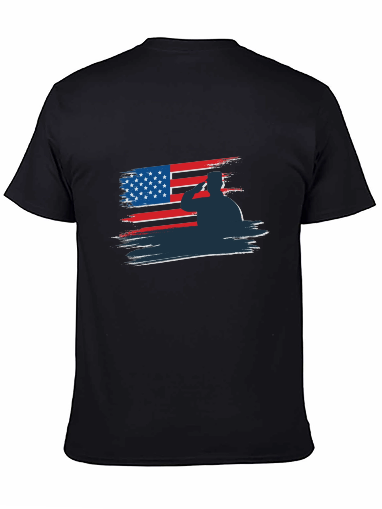 Patriotic Soldier Salute Graphic Tee