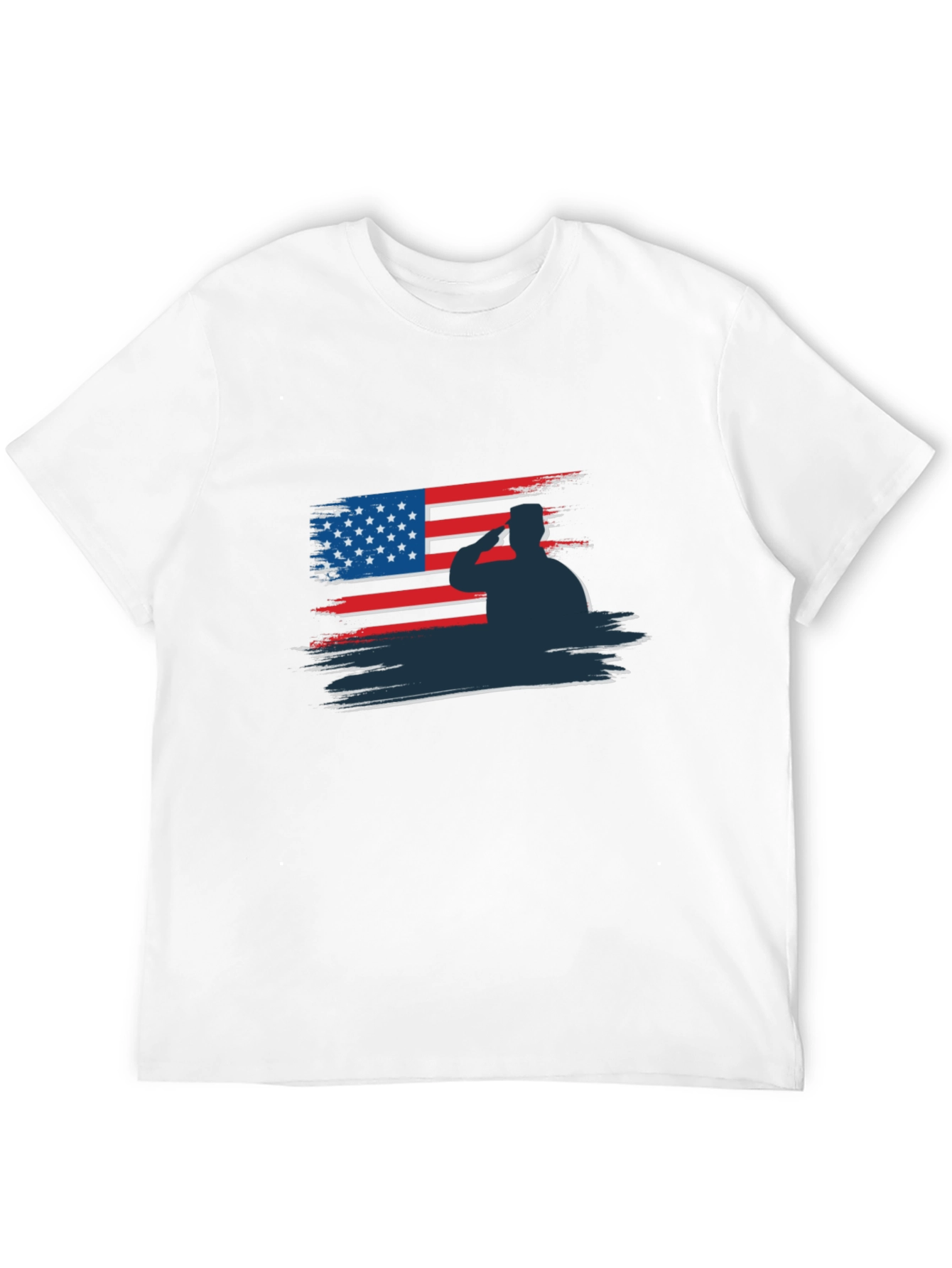 Patriotic Soldier Salute Graphic Tee