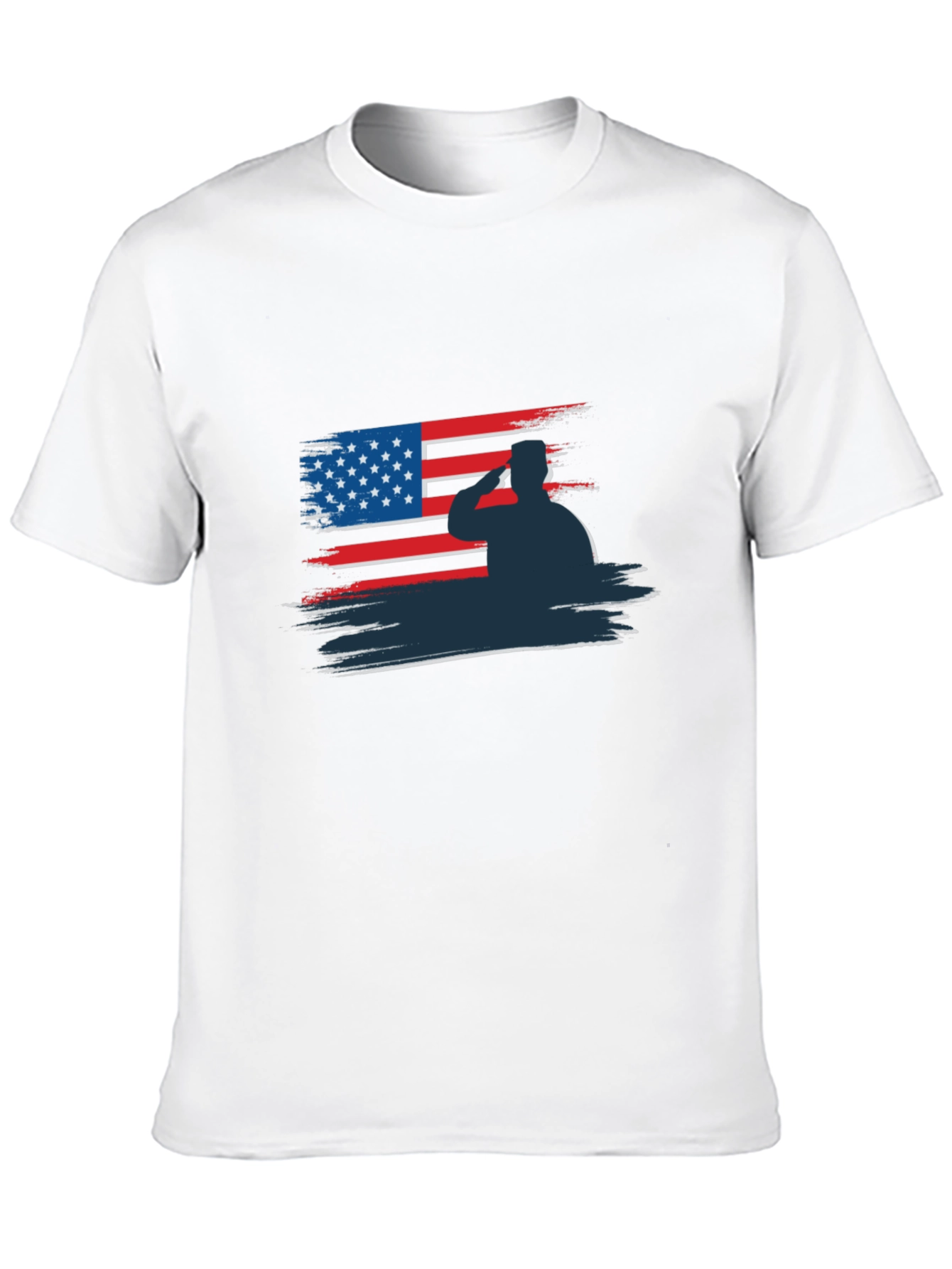 Patriotic Soldier Salute Graphic Tee
