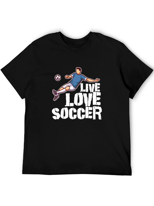 Live Love Soccer Graphic T-Shirt