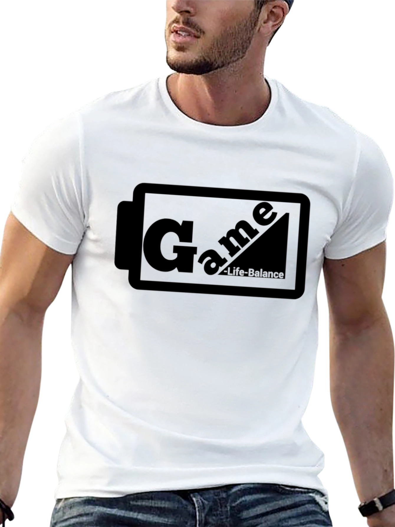 Game Life Balance Black T-Shirt