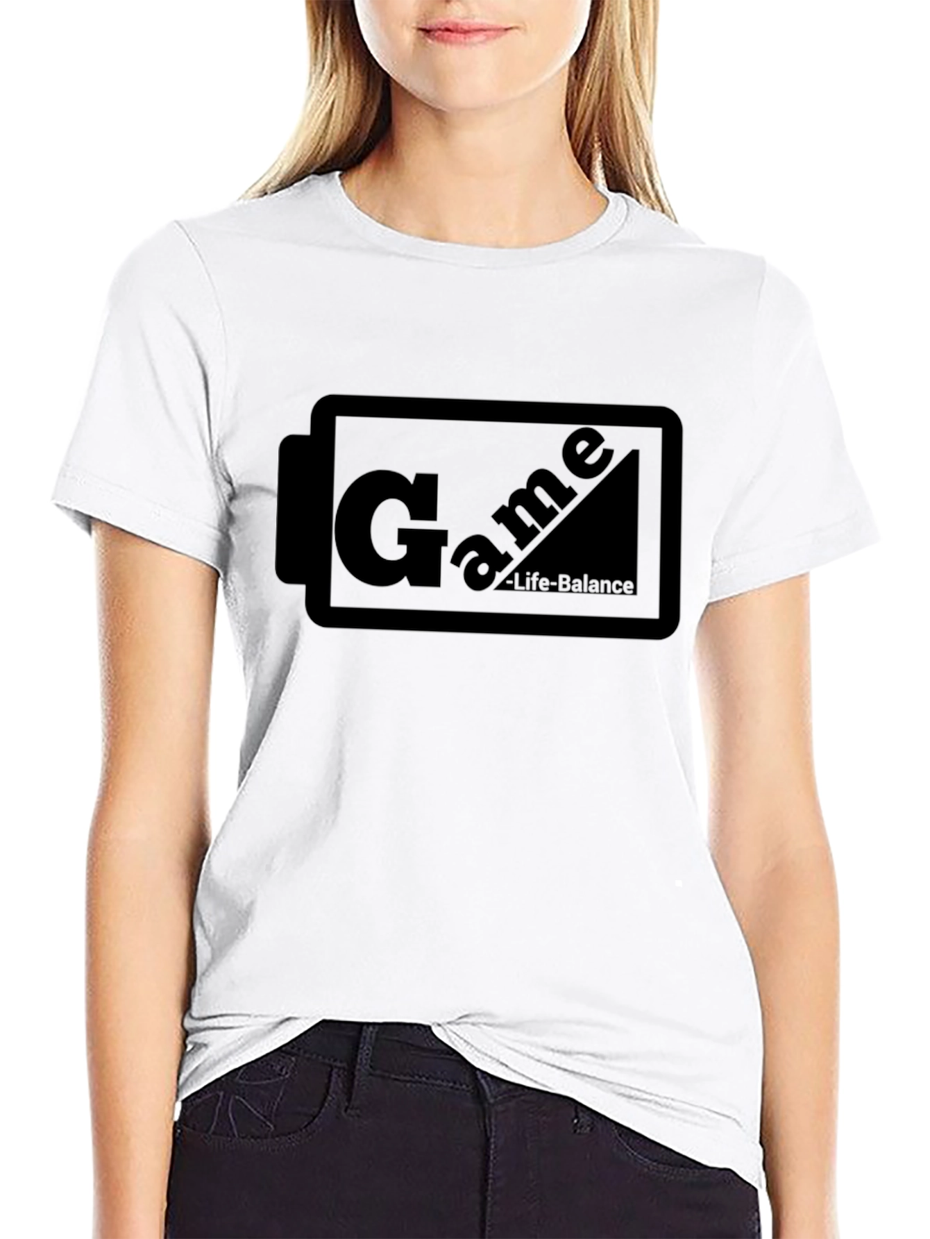 Game Life Balance Black T-Shirt