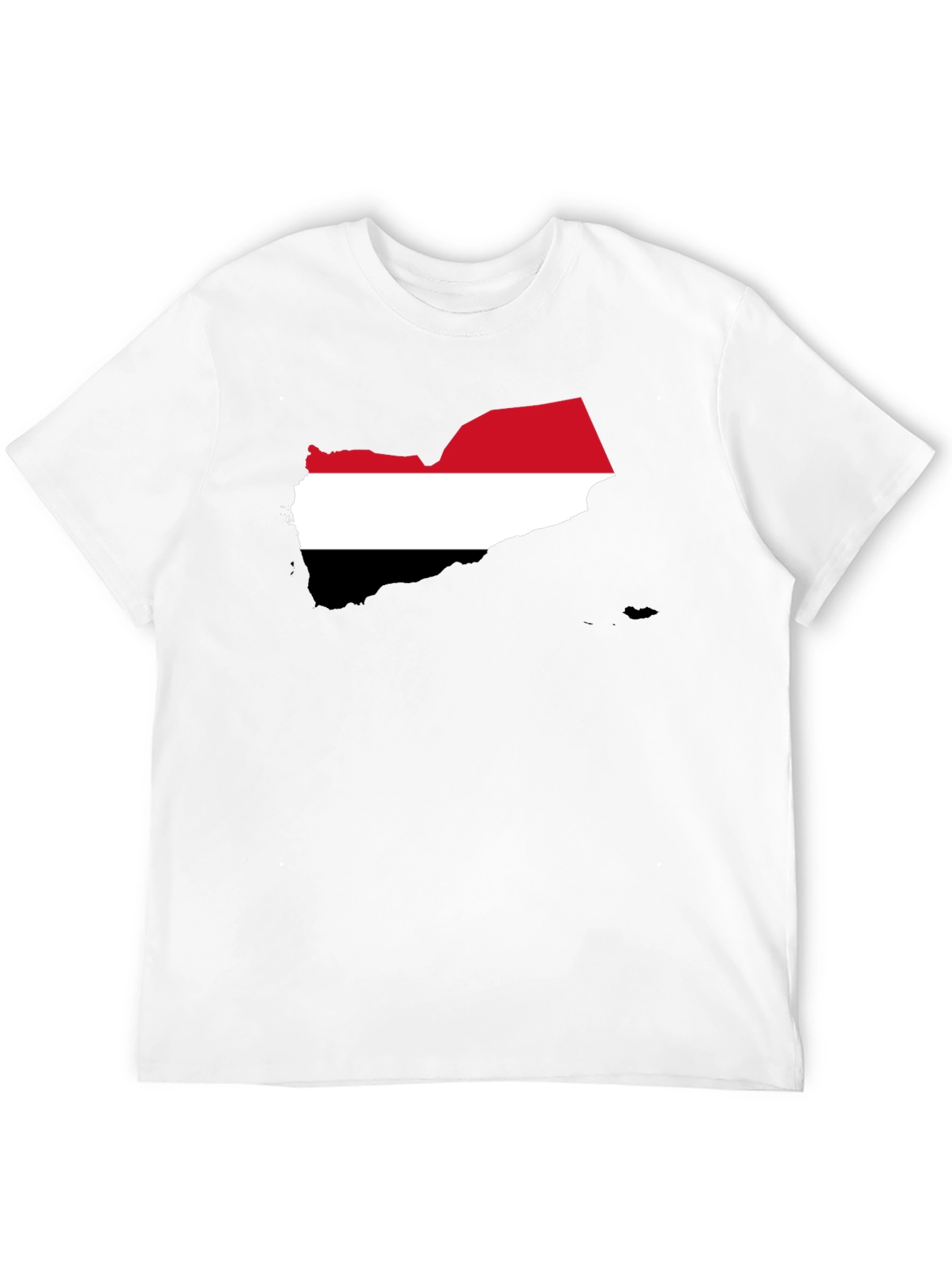Yemen Flag Map T-Shirt - Black