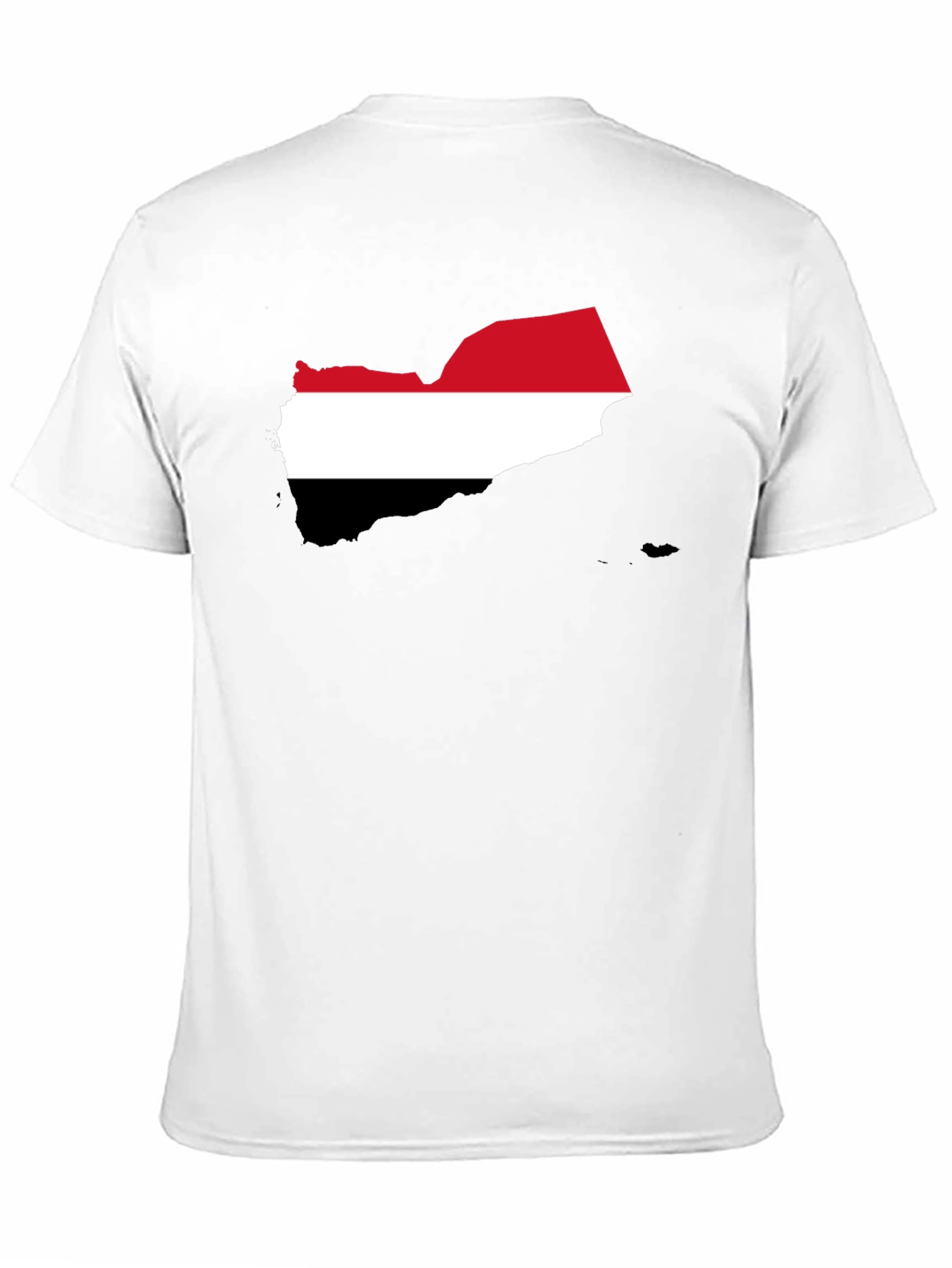 Yemen Flag Map T-Shirt - Black