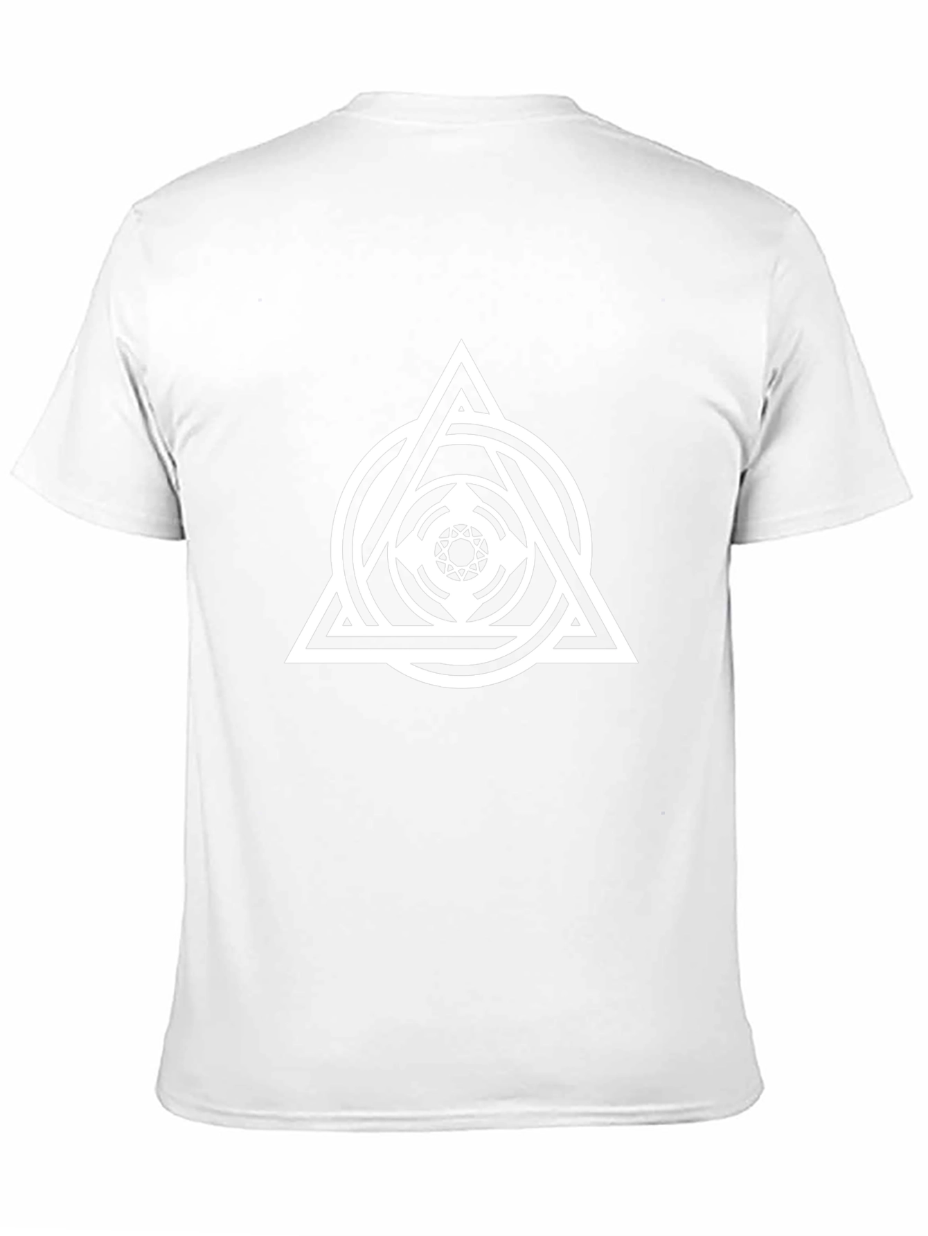 Geometric Symbol Graphic Black T-Shirt