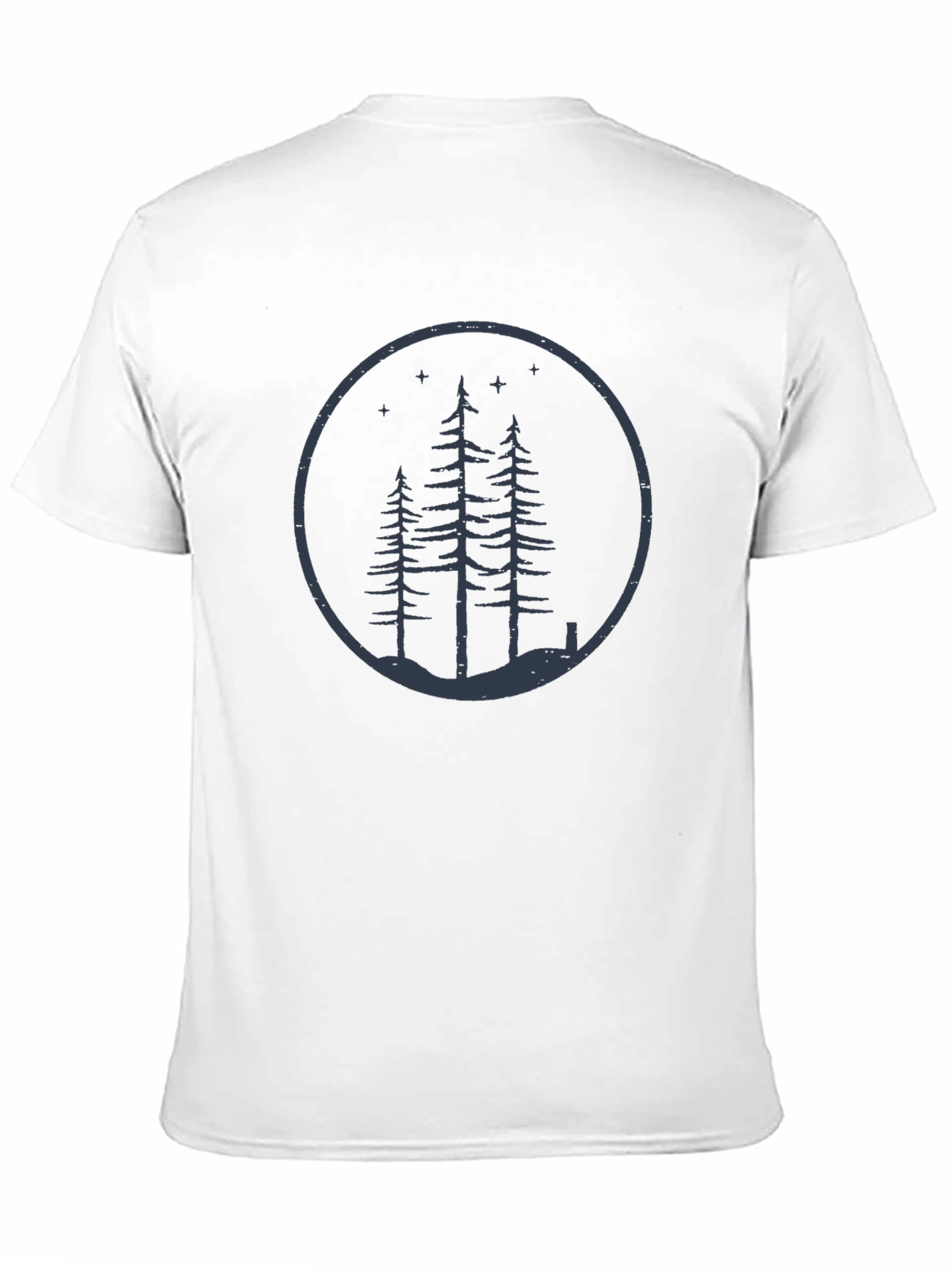 Mens Black Forest Circle Graphic Tee