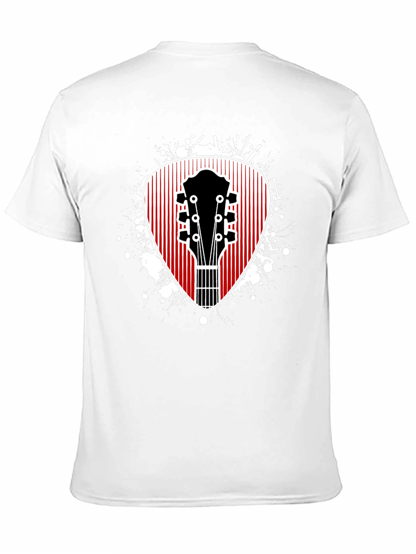 Guitar Pick Graphic Tee - Musicians Black T-Shirt