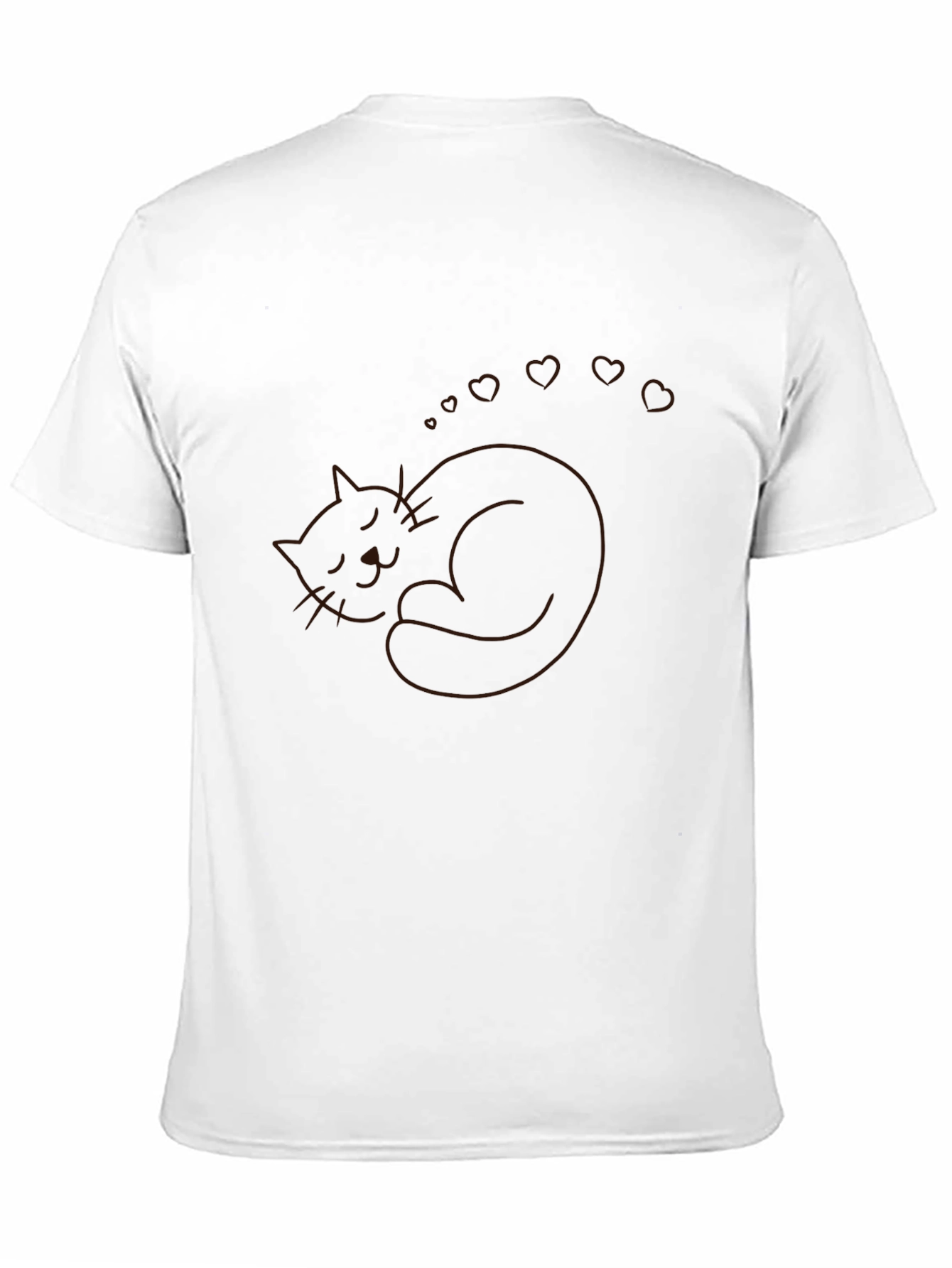 Sleeping Cat Heart Dreams T-Shirt