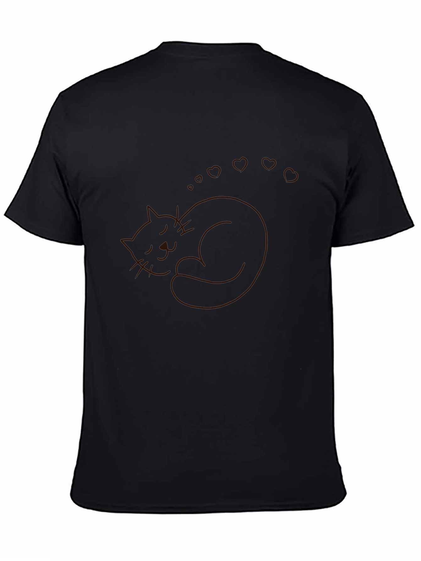 Sleeping Cat Heart Dreams T-Shirt