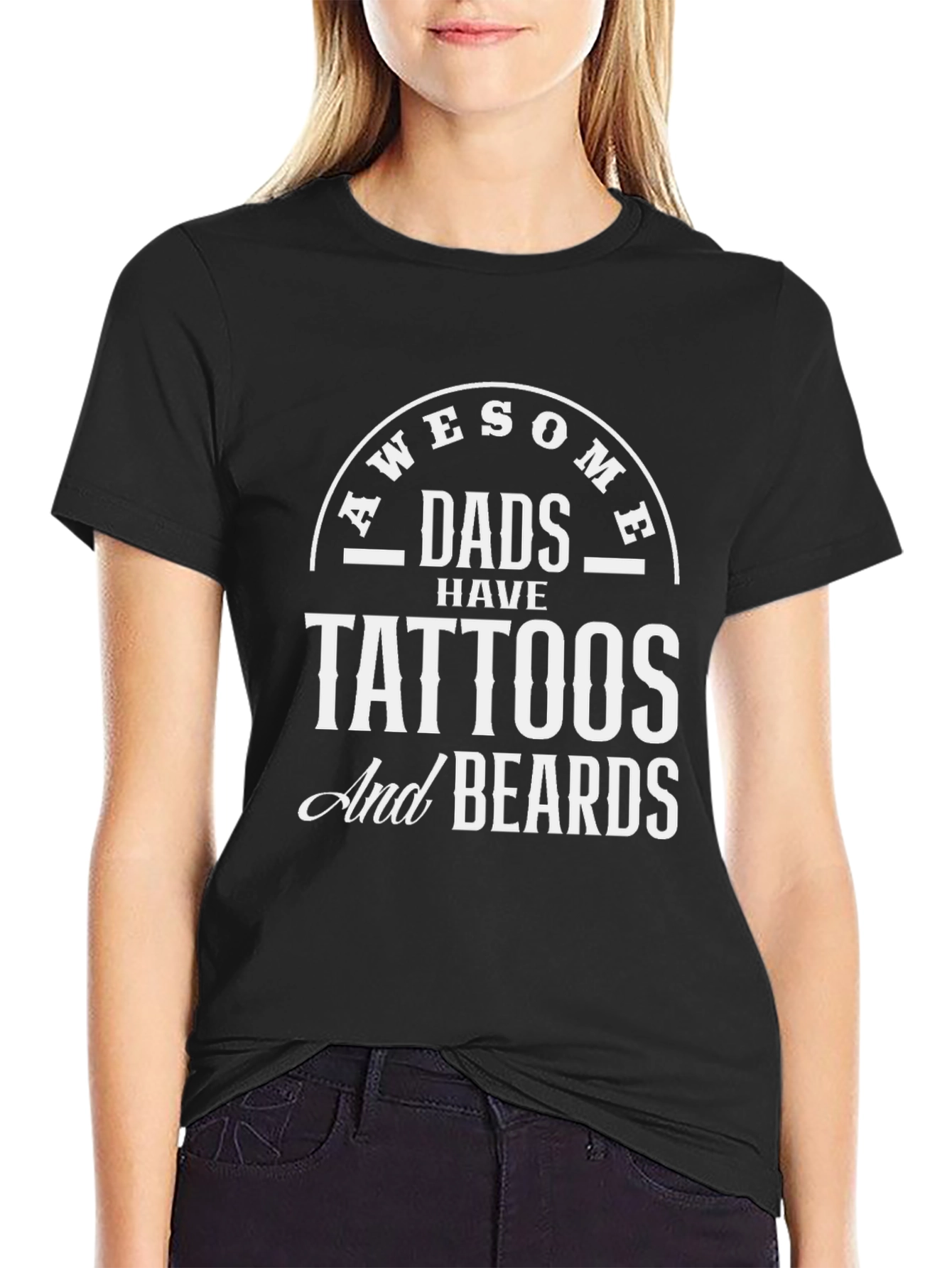 Awesome Dads Tattoos & Beards T-Shirt