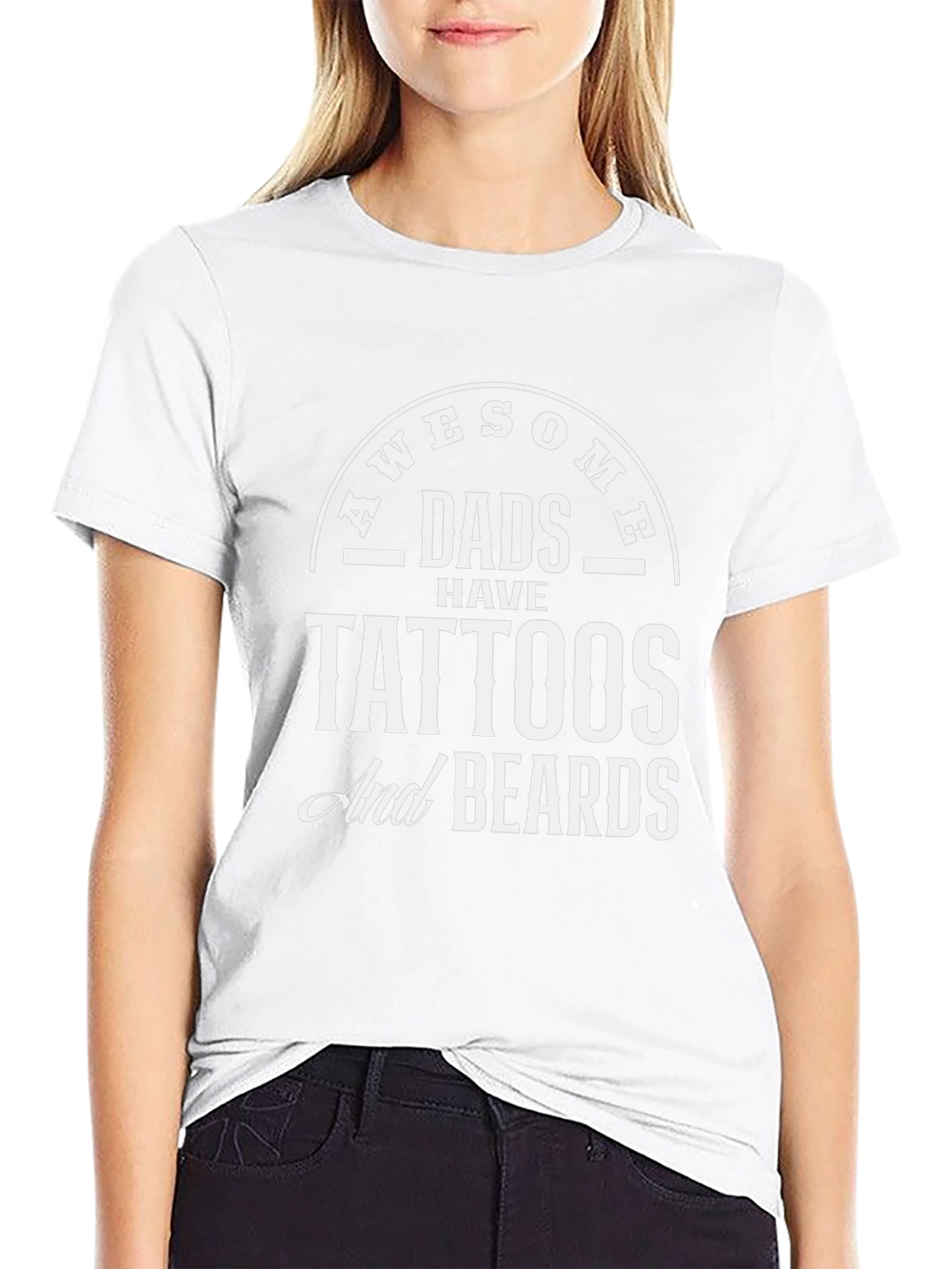 Awesome Dads Tattoos & Beards T-Shirt