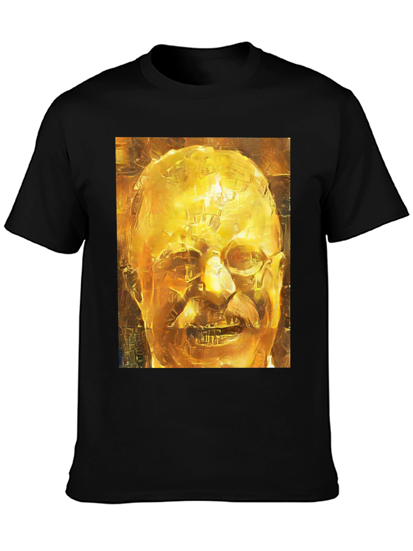 Golden Portrait Graphic Tee