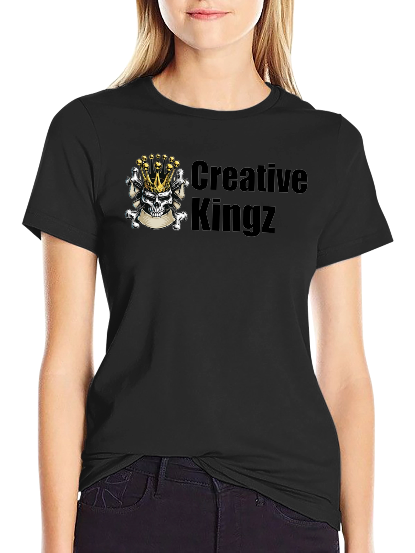 Creative Kingz Black Graphic T-Shirt