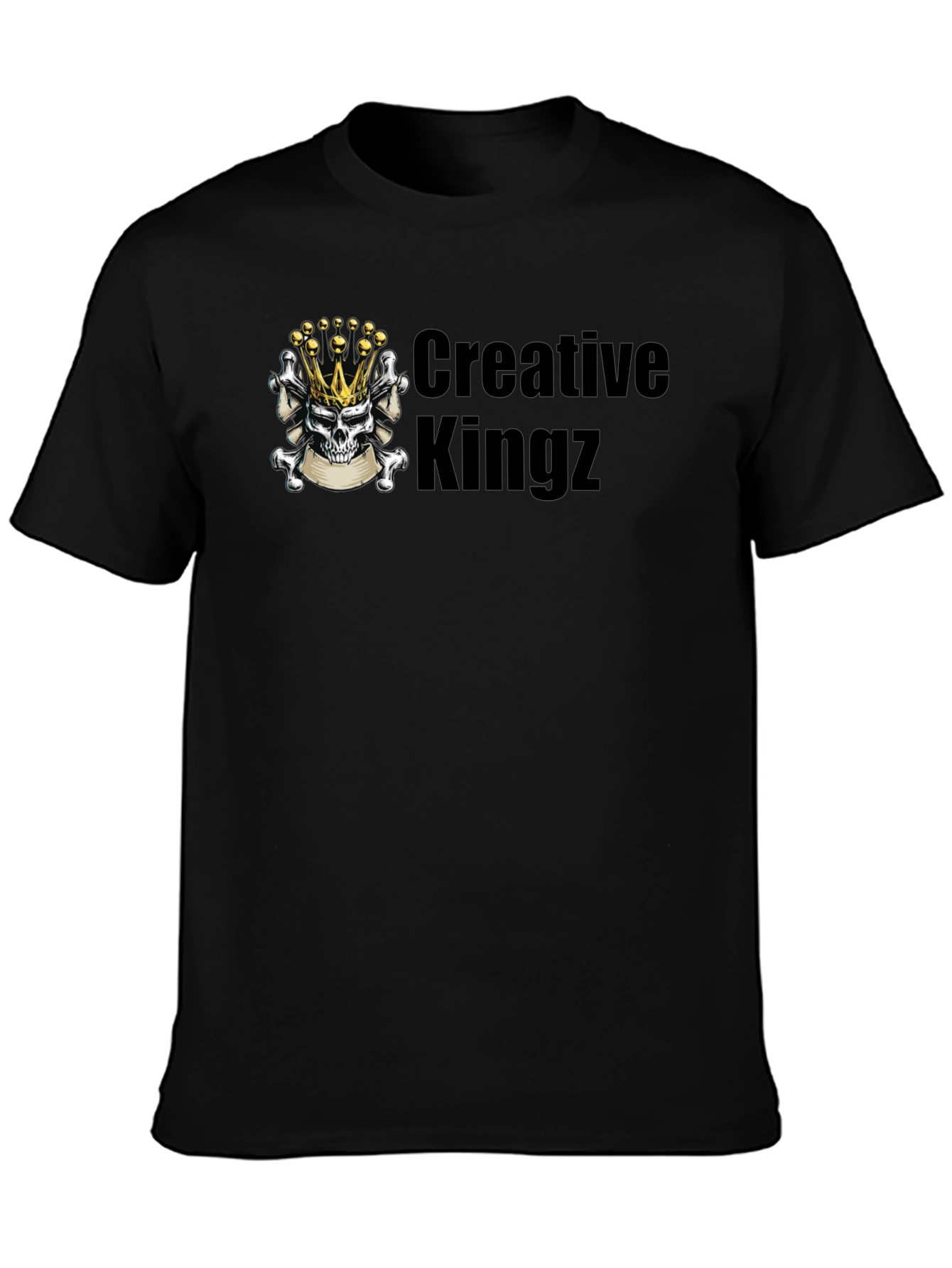 Creative Kingz Black Graphic T-Shirt