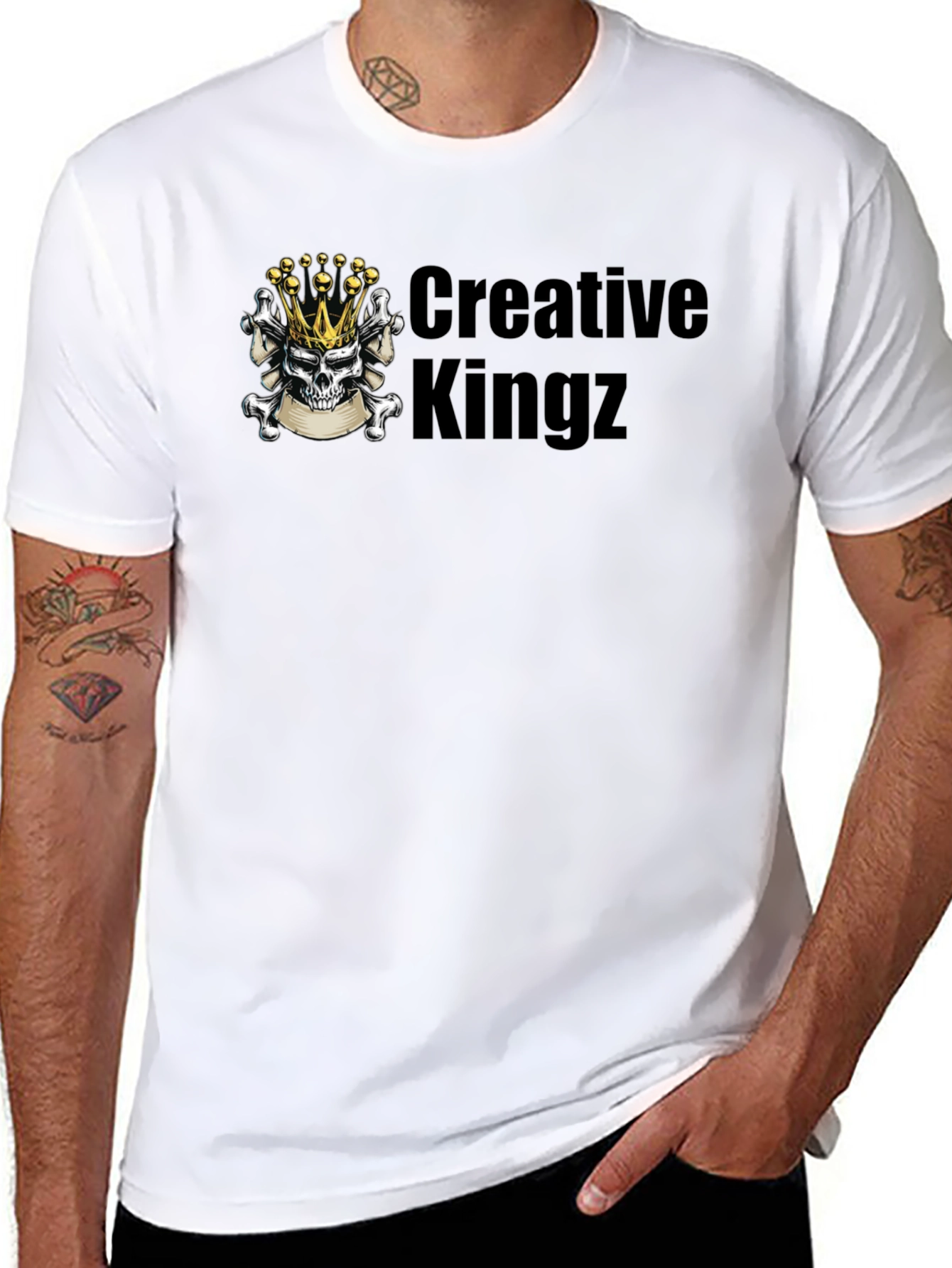 Creative Kingz Black Graphic T-Shirt