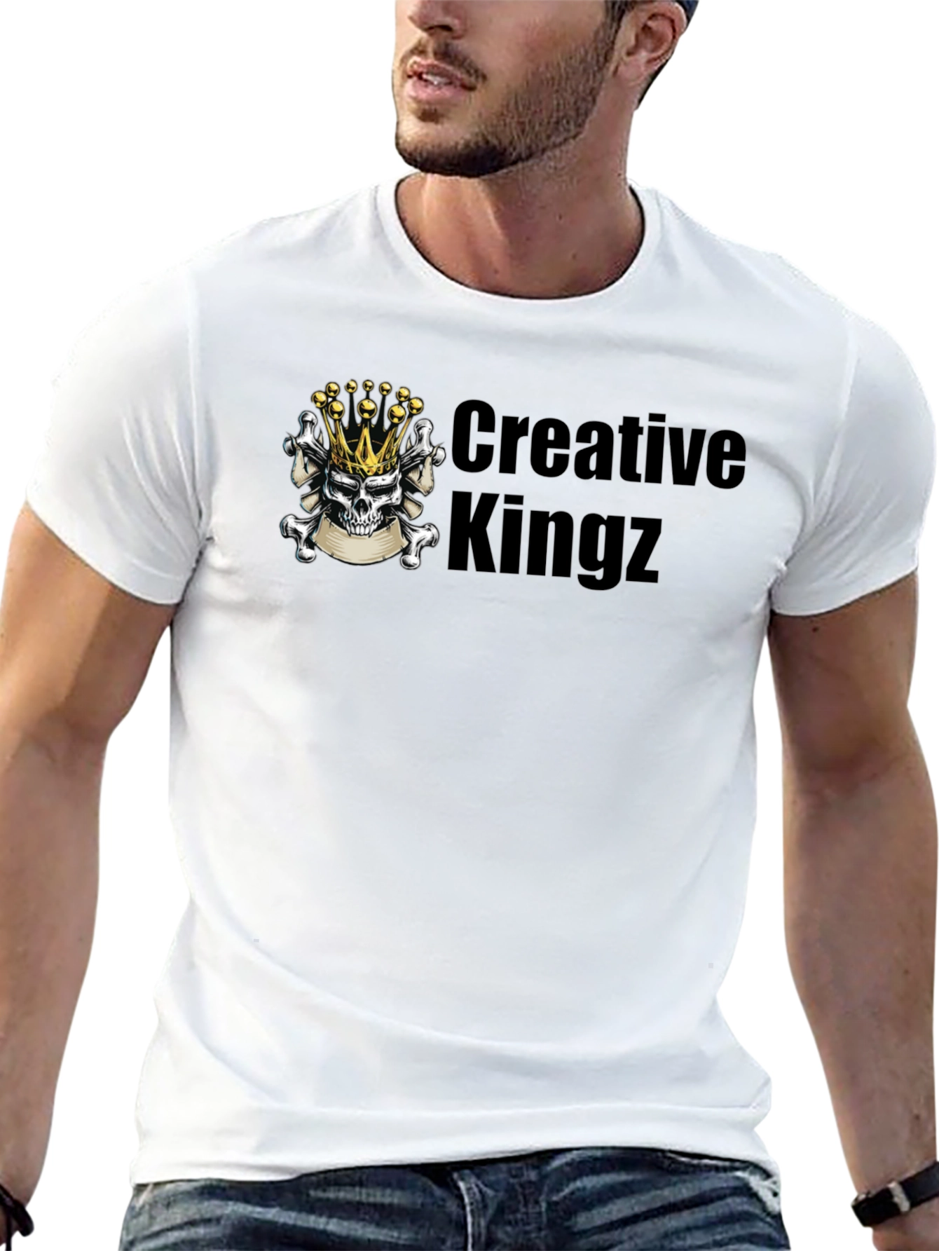 Creative Kingz Black Graphic T-Shirt