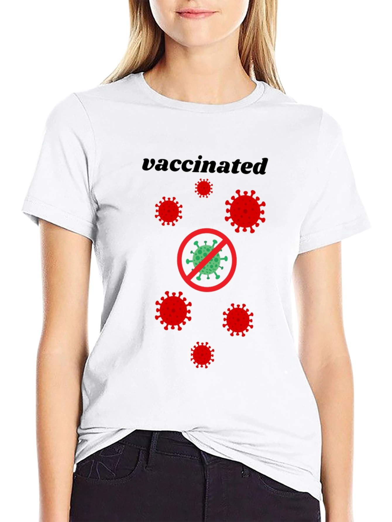 Vaccinated Virus Graphic T-Shirt