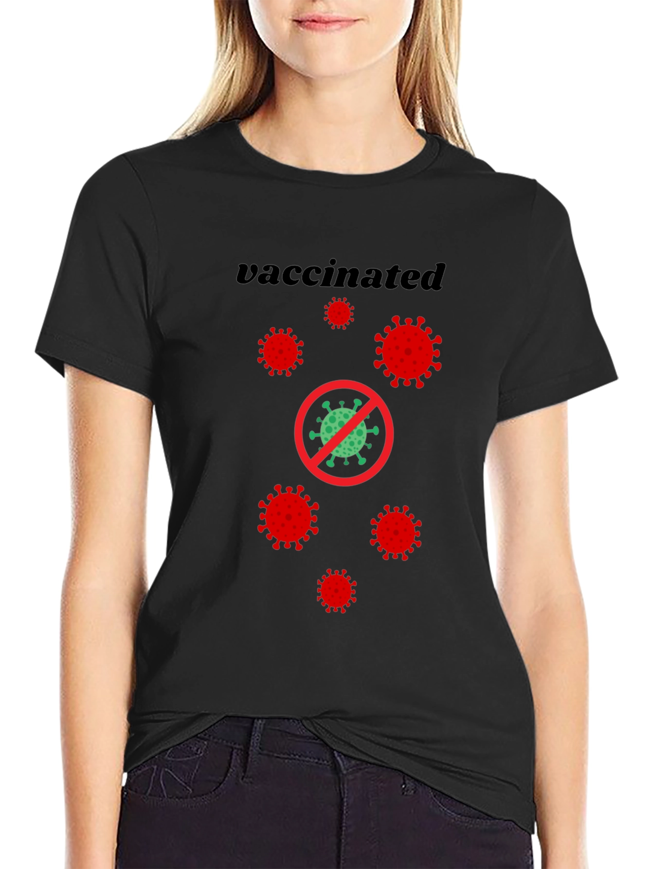 Vaccinated Virus Graphic T-Shirt