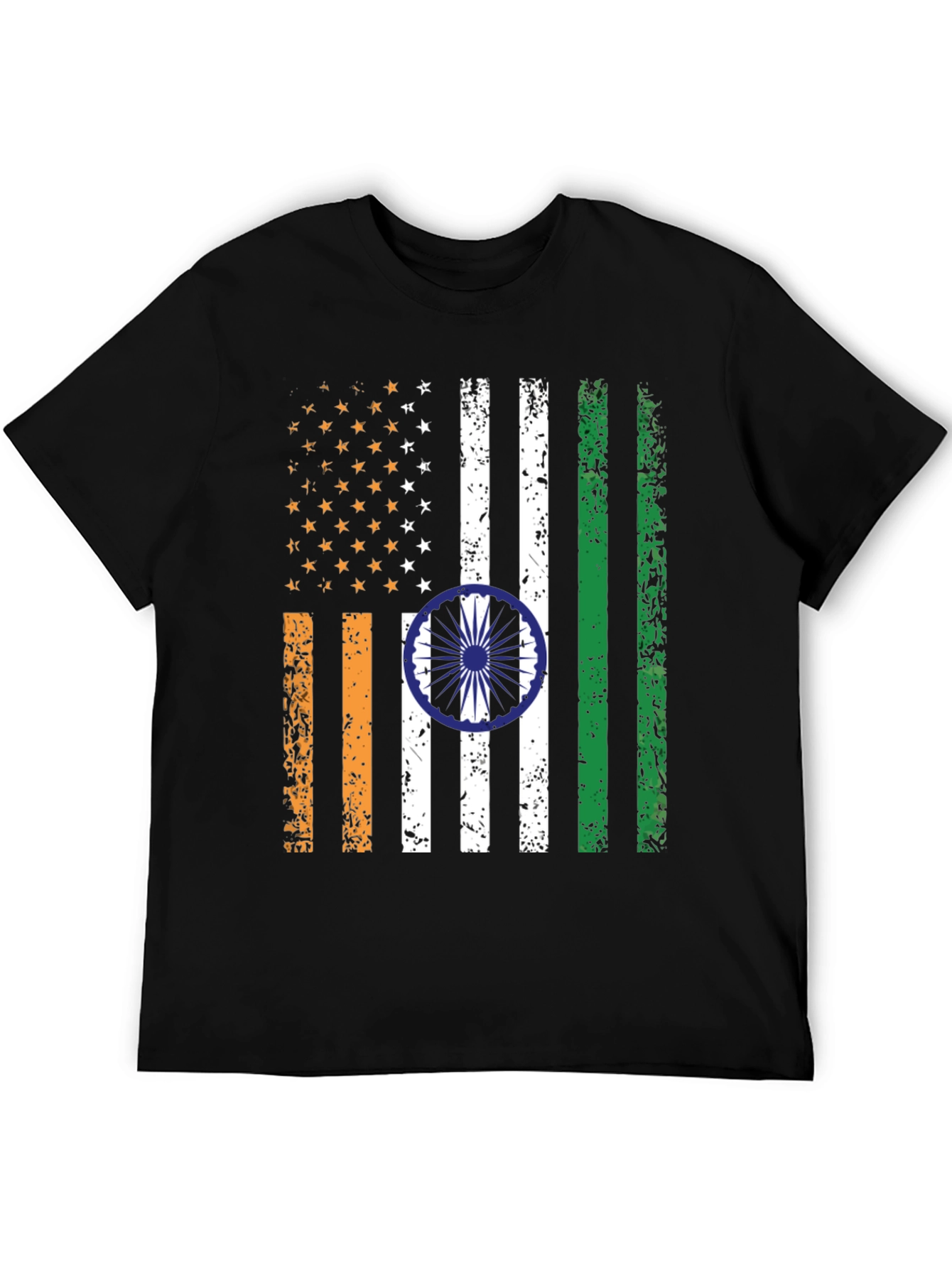 USA India Flag Graphic Tee