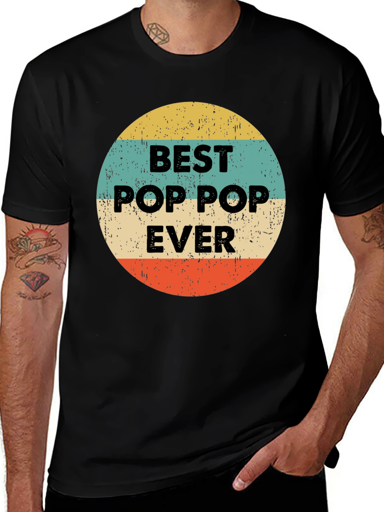 Best Pop Pop Ever Retro T-Shirt