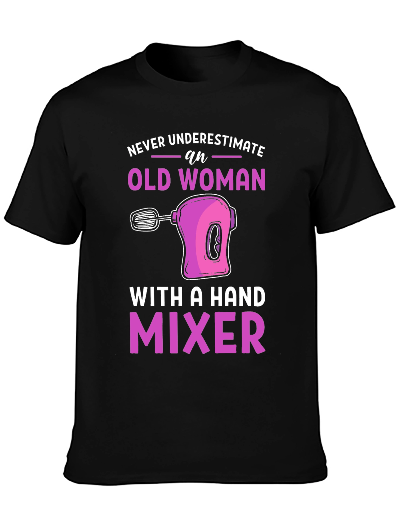 Old Woman Hand Mixer Graphic Tee