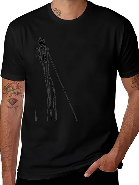 Abstract Black T-Shirt