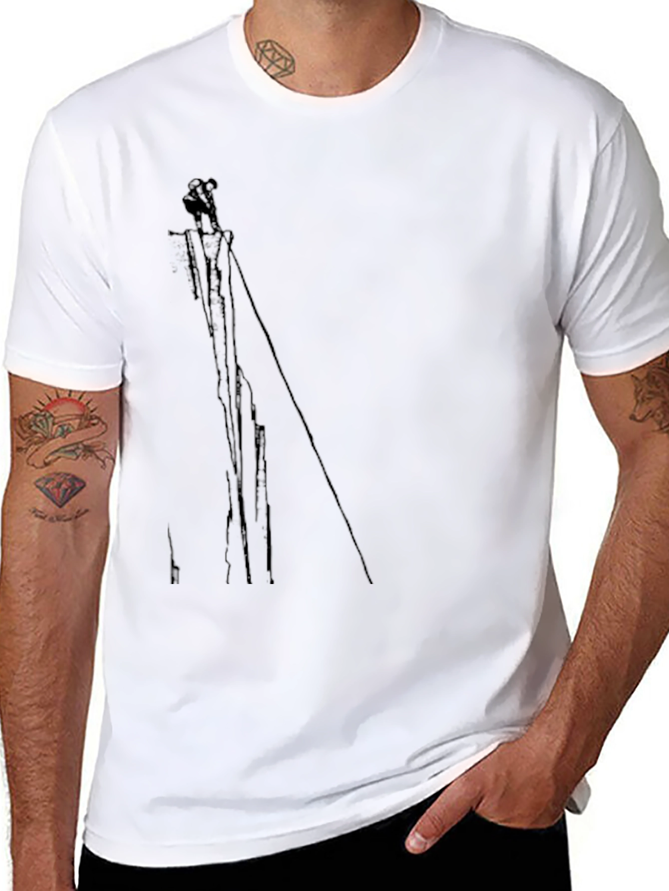 Abstract Black T-Shirt