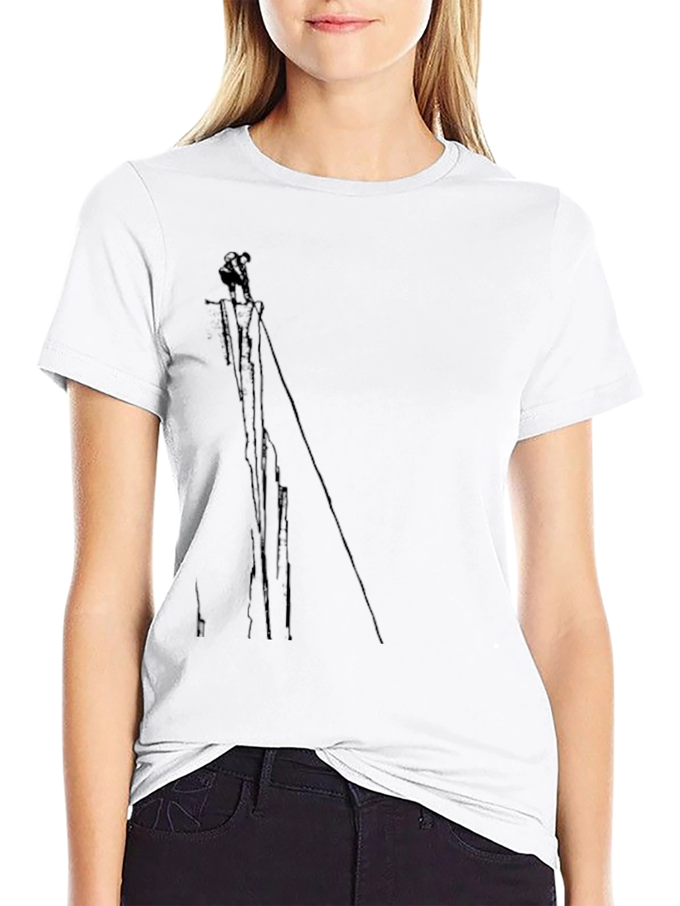Abstract Black T-Shirt