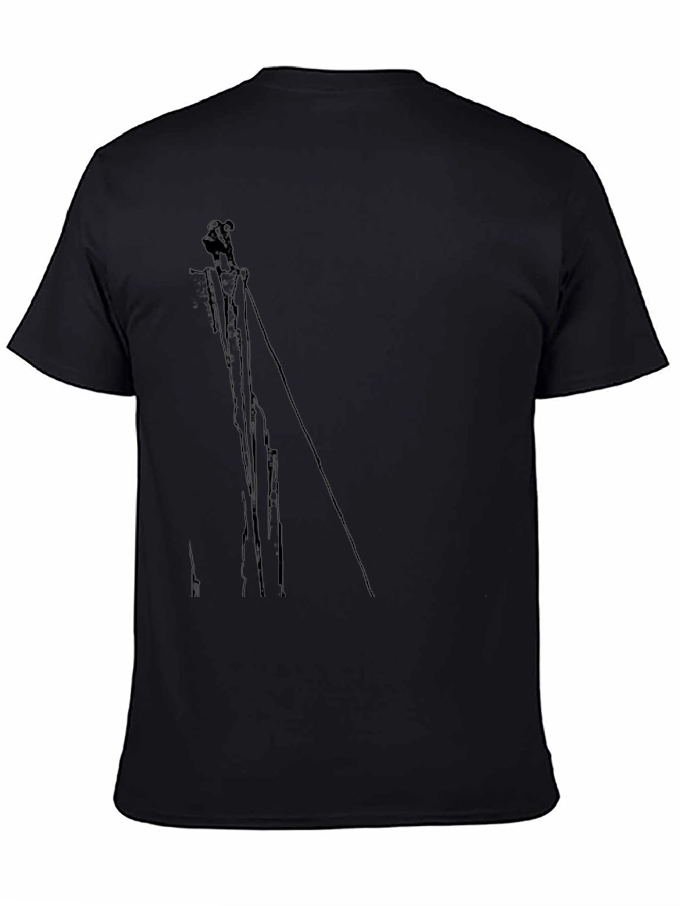 Abstract Black T-Shirt