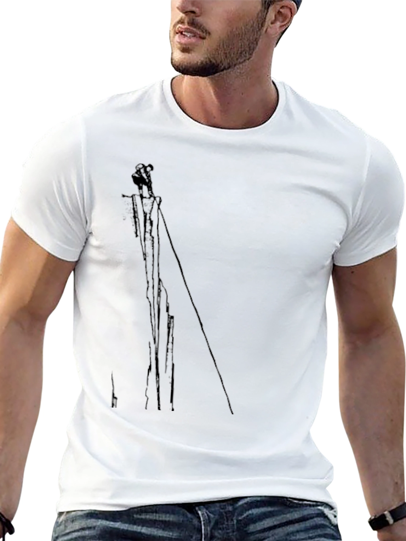 Abstract Black T-Shirt