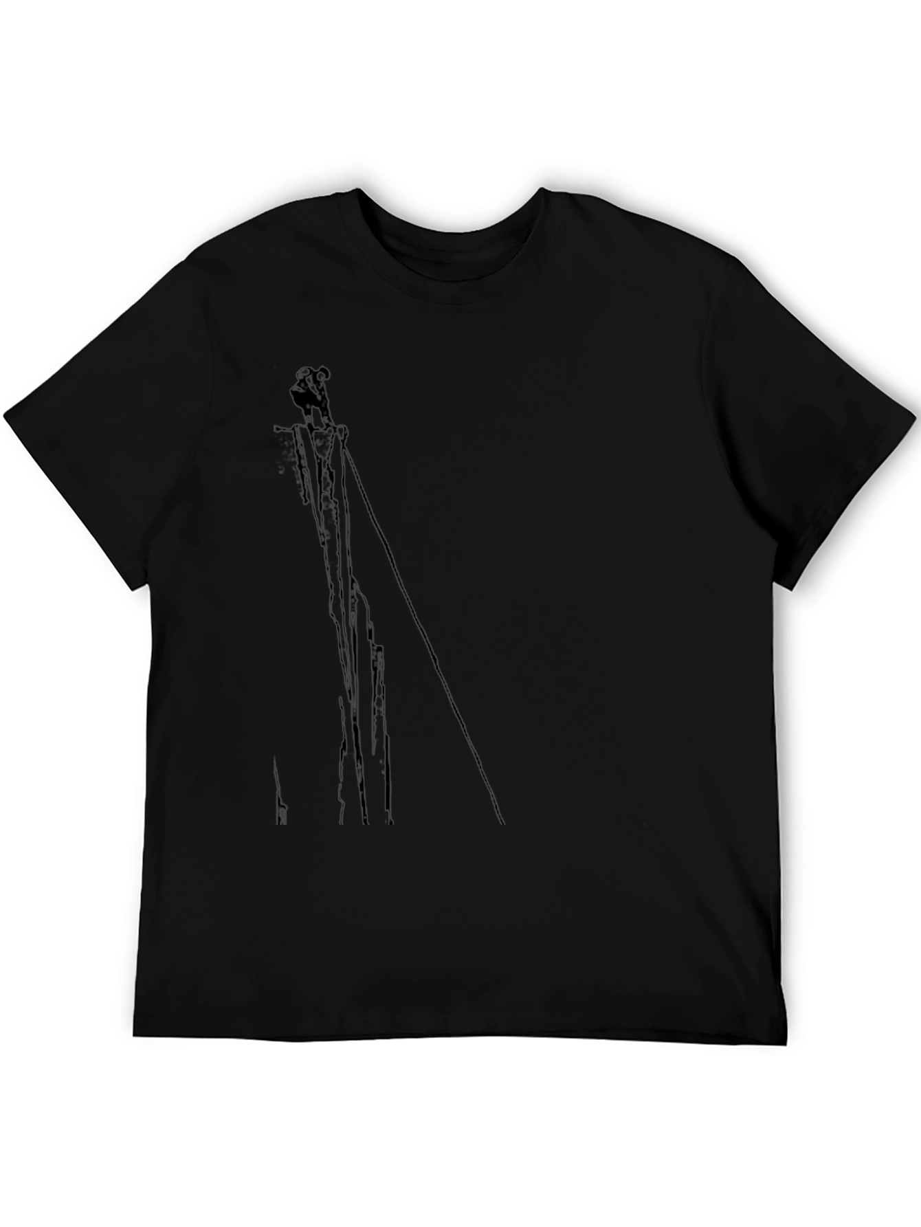 Abstract Black T-Shirt