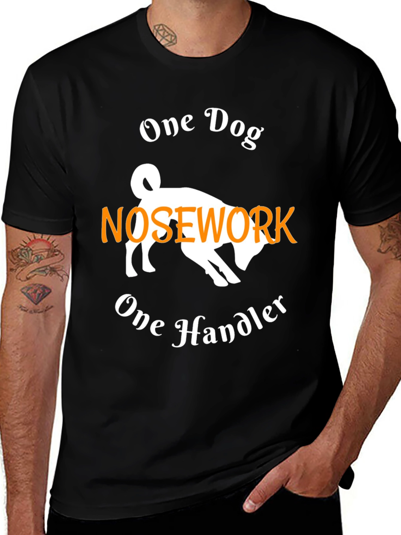 One Dog Nosework Handler Graphic Tee