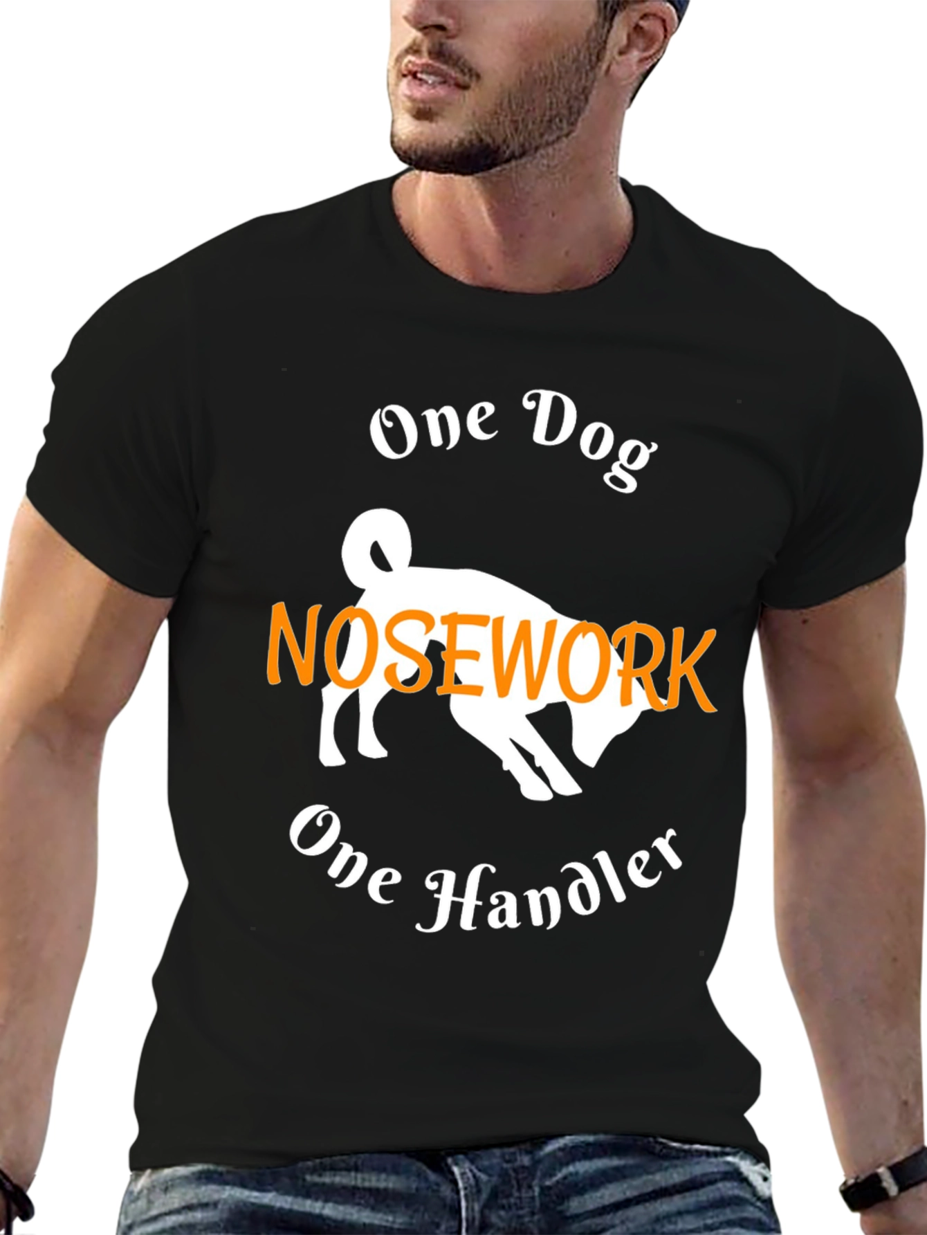 One Dog Nosework Handler Graphic Tee