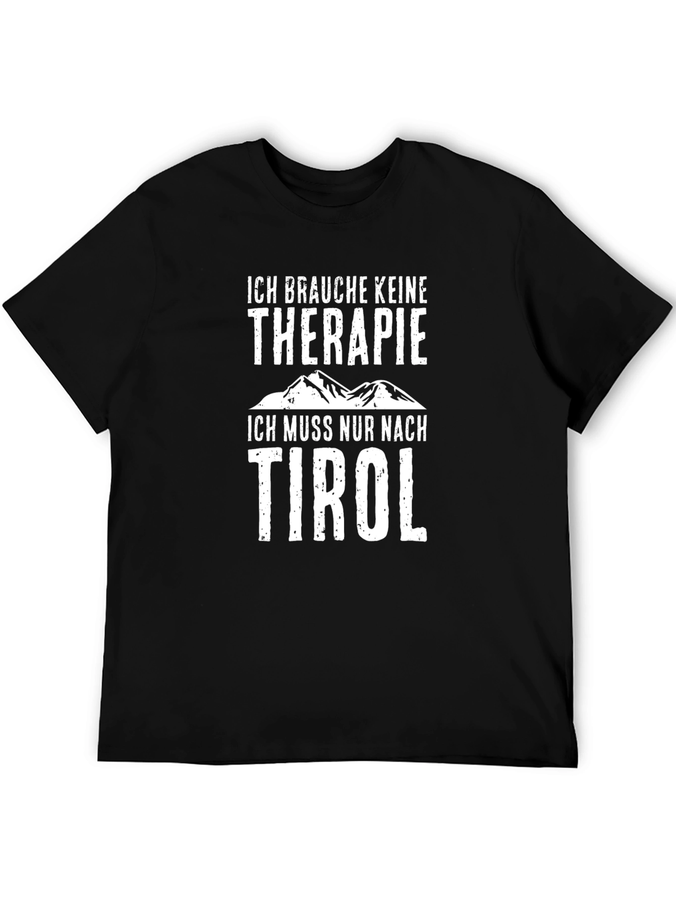 Tyrol Therapy T-Shirt - Black Cotton Tee