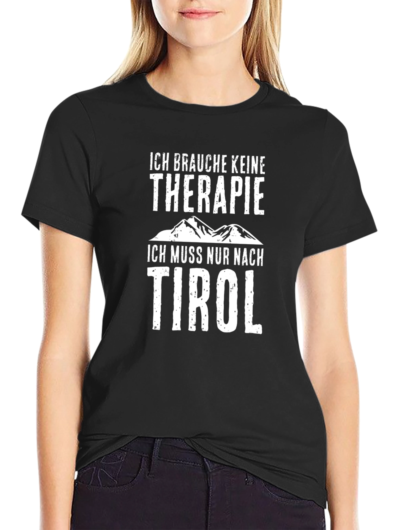 Tyrol Therapy T-Shirt - Black Cotton Tee