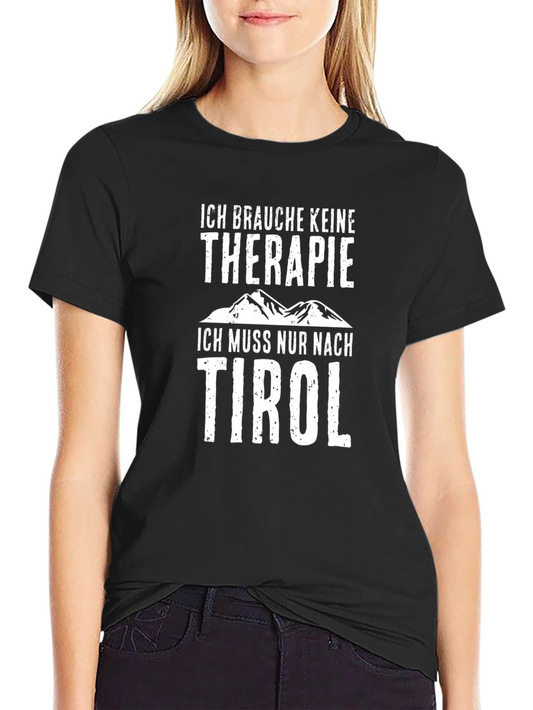 Tyrol Therapy T-Shirt - Black Cotton Tee