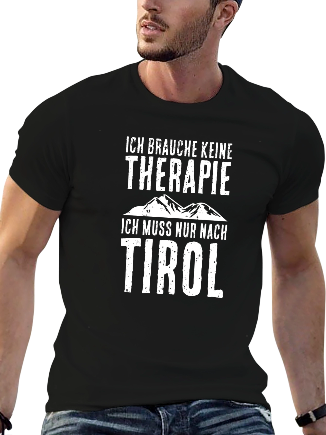 Tyrol Therapy T-Shirt - Black Cotton Tee