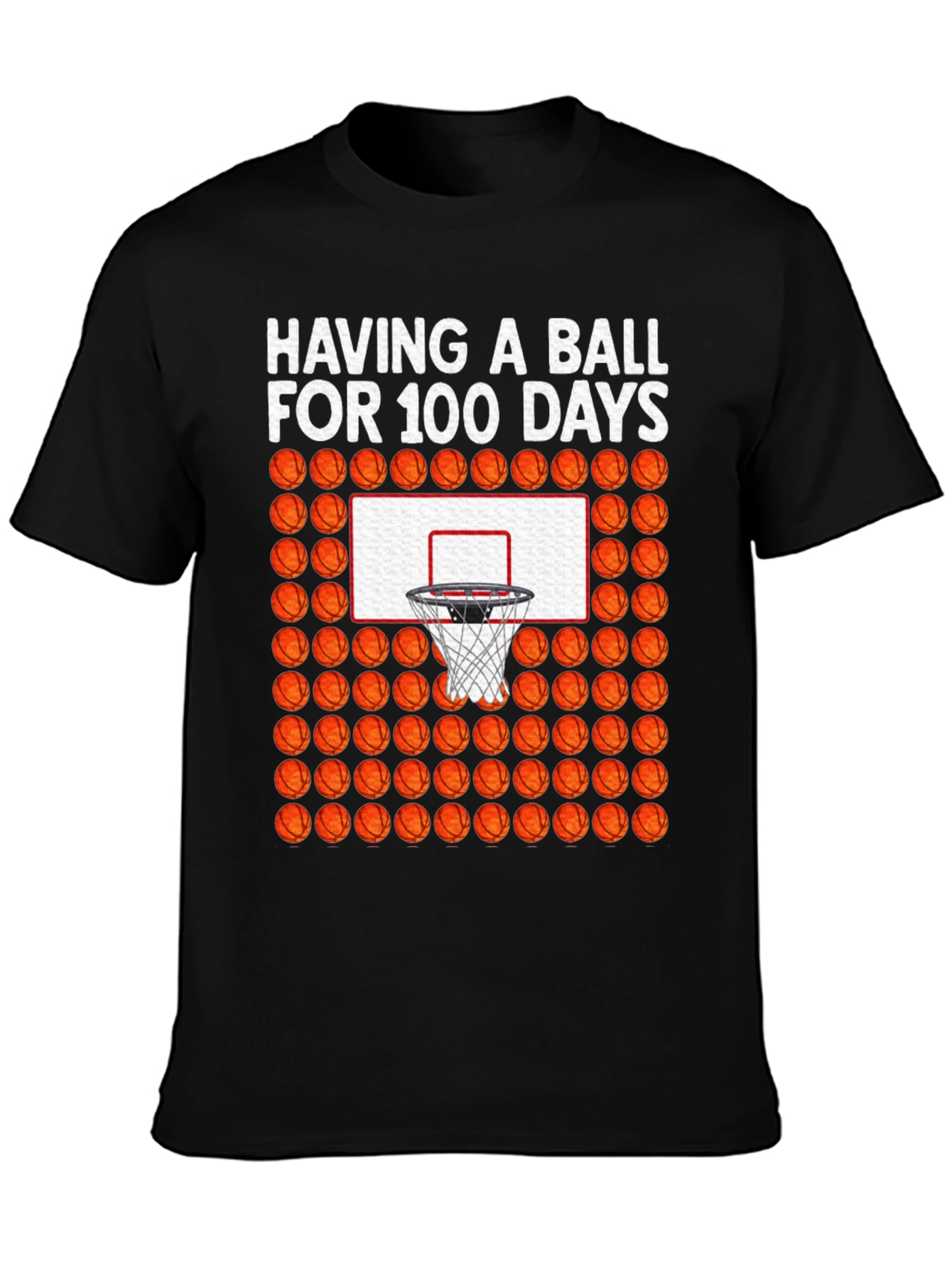 100 Days of School Basketball T-Shirt