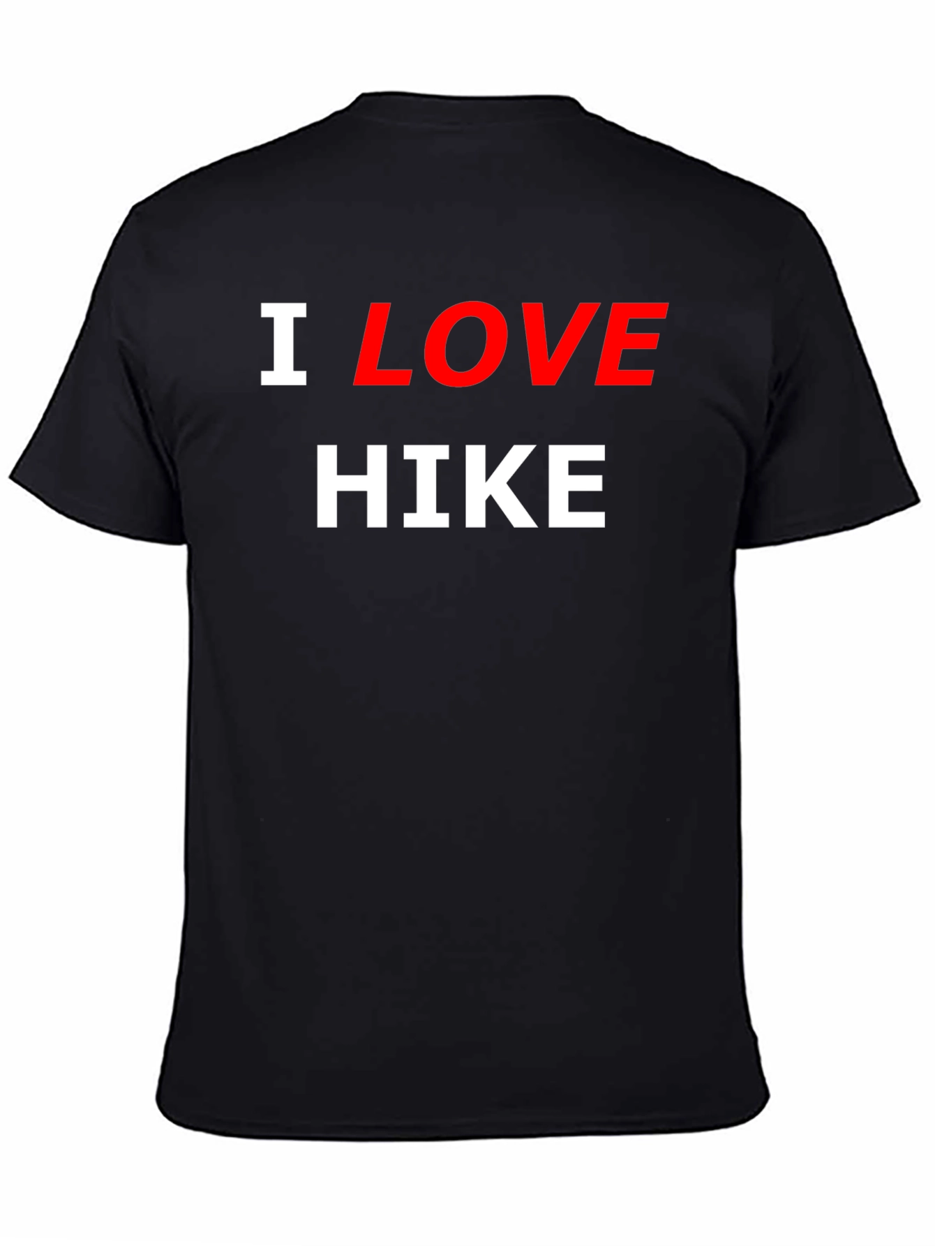 I Love Hike Black T-Shirt