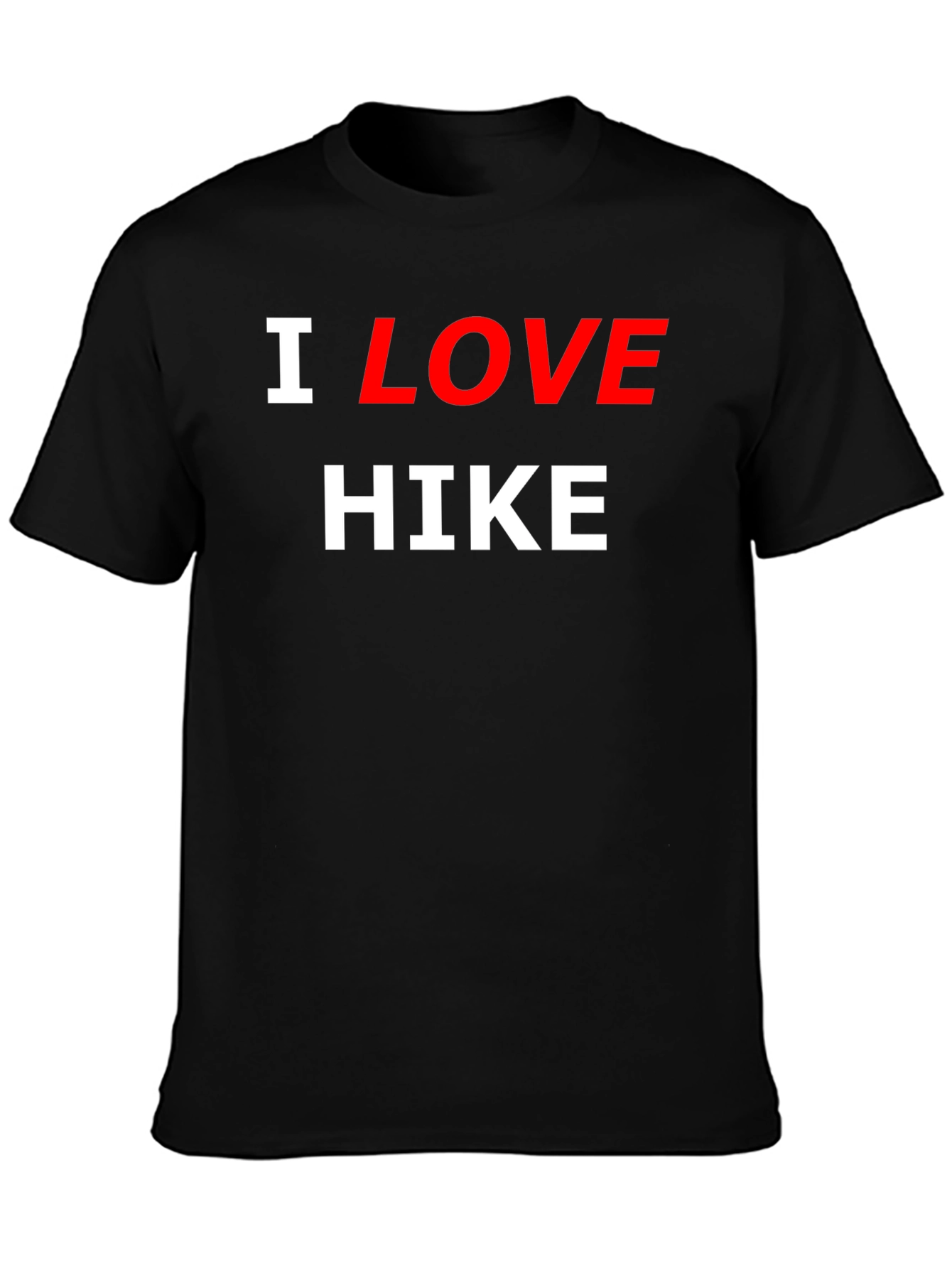 I Love Hike Black T-Shirt
