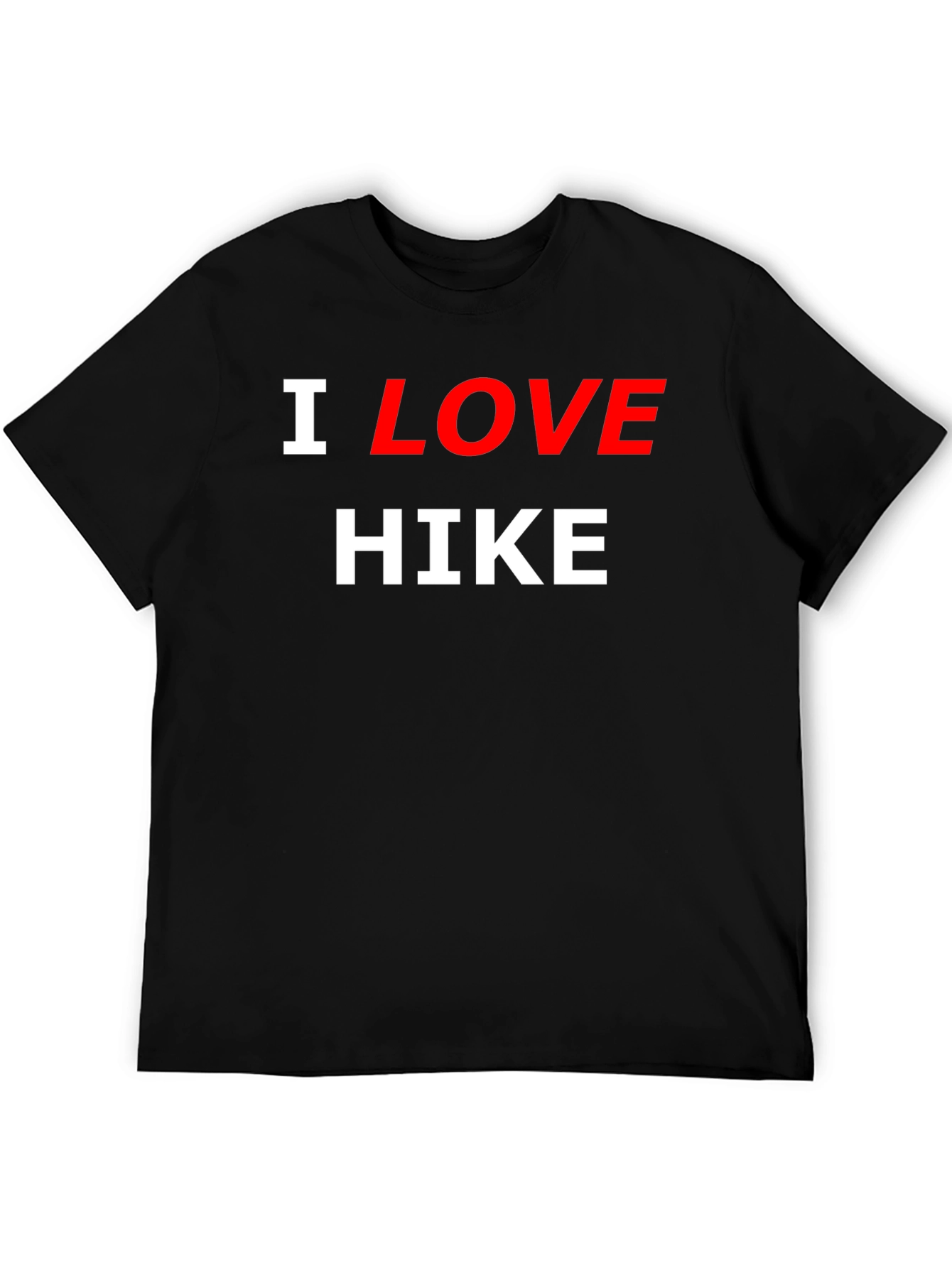 I Love Hike Black T-Shirt